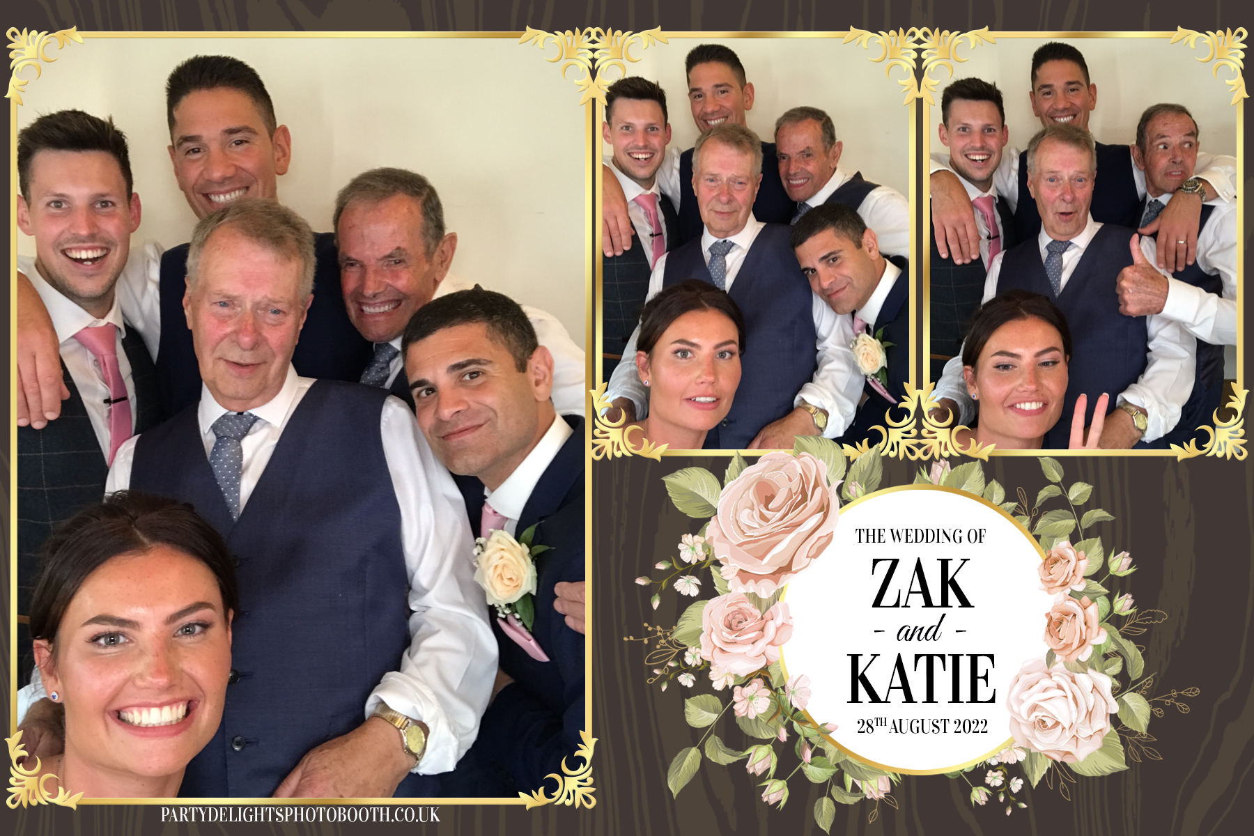Zak & Katie’s wedding | View more photos from the event at gallery.partydelightsphotobooth.co.uk/u/PartyDelightsPhotoBooth/Zak-Katie’s-wedding