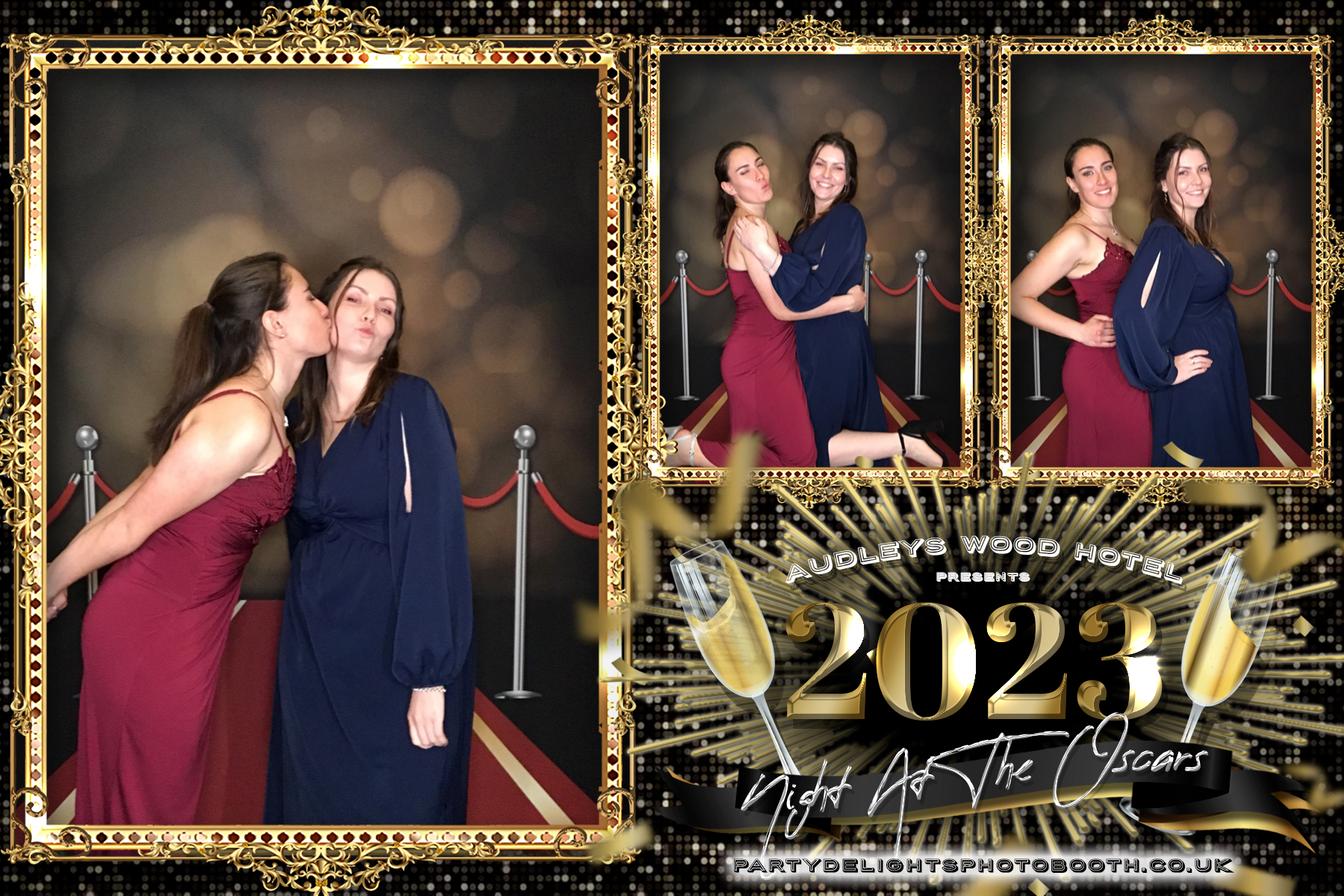 Audleys Wood Hotel - Oscars Red carpet Staff Party 2023 | View more photos from the event at gallery.partydelightsphotobooth.co.uk/u/PartyDelightsPhotoBooth/Audleys-Wood-Hotel-Oscars-Red-carpet-Staff-Party-2023