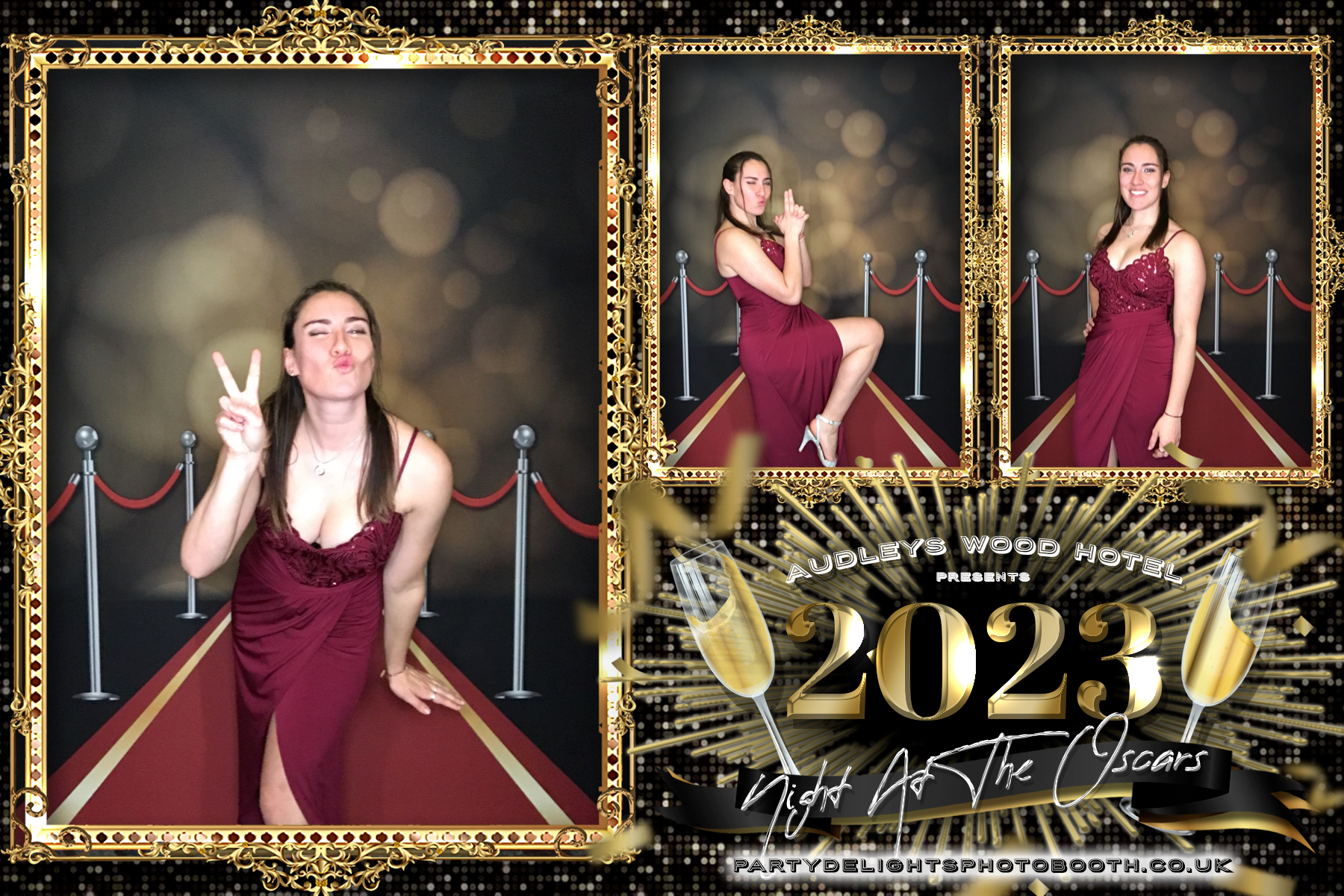 Audleys Wood Hotel - Oscars Red carpet Staff Party 2023 | View more photos from the event at gallery.partydelightsphotobooth.co.uk/u/PartyDelightsPhotoBooth/Audleys-Wood-Hotel-Oscars-Red-carpet-Staff-Party-2023