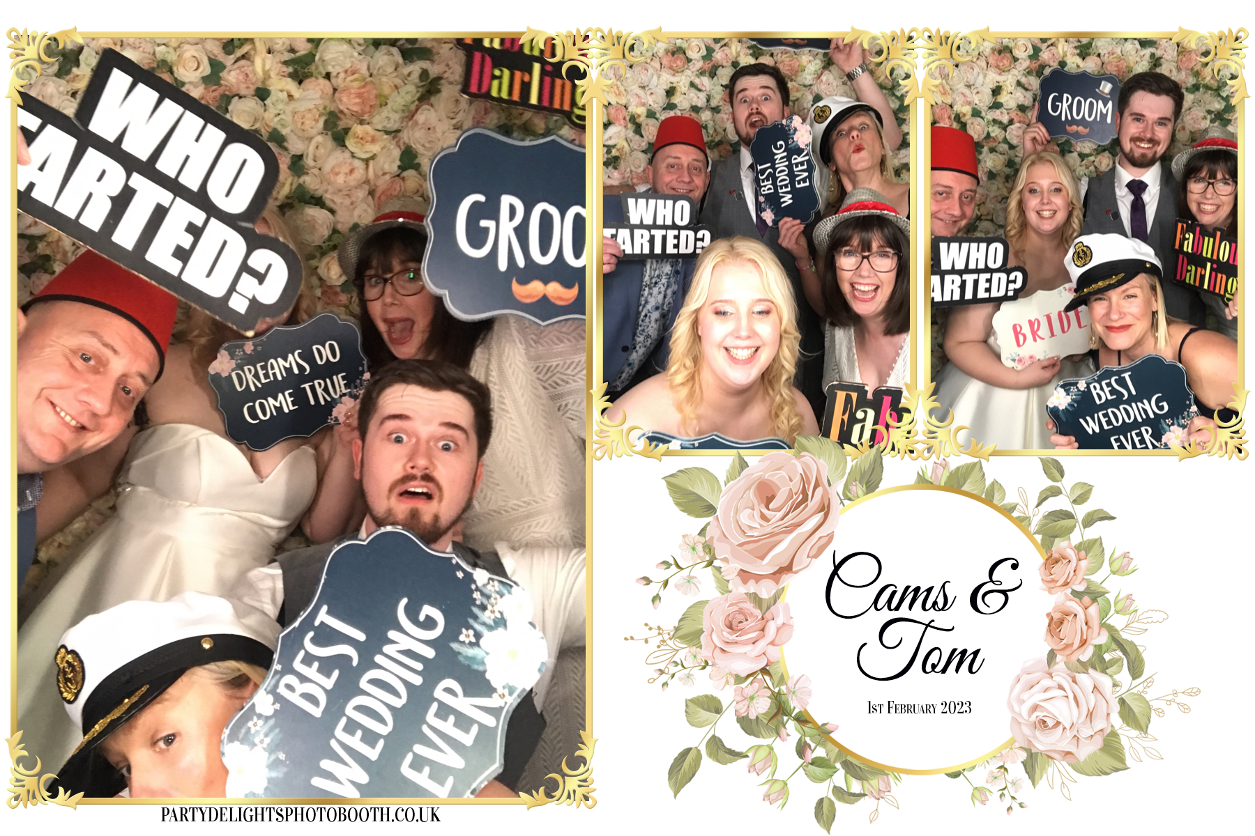 Cams & Tom's Wedding | View more photos from the event at gallery.partydelightsphotobooth.co.uk/u/PartyDelightsPhotoBooth/Cams-Toms-Wedding
