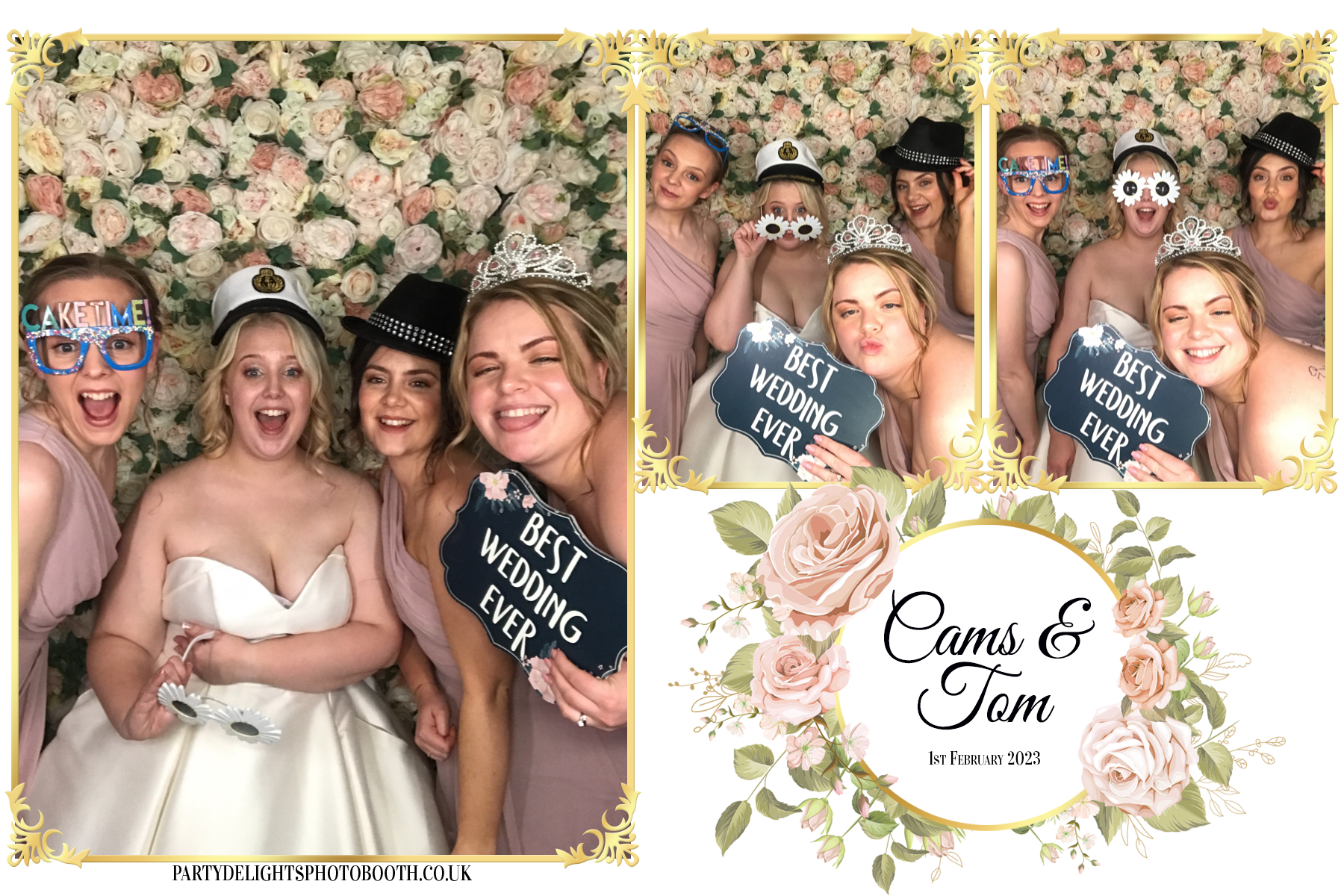 Cams & Tom's Wedding | View more photos from the event at gallery.partydelightsphotobooth.co.uk/u/PartyDelightsPhotoBooth/Cams-Toms-Wedding
