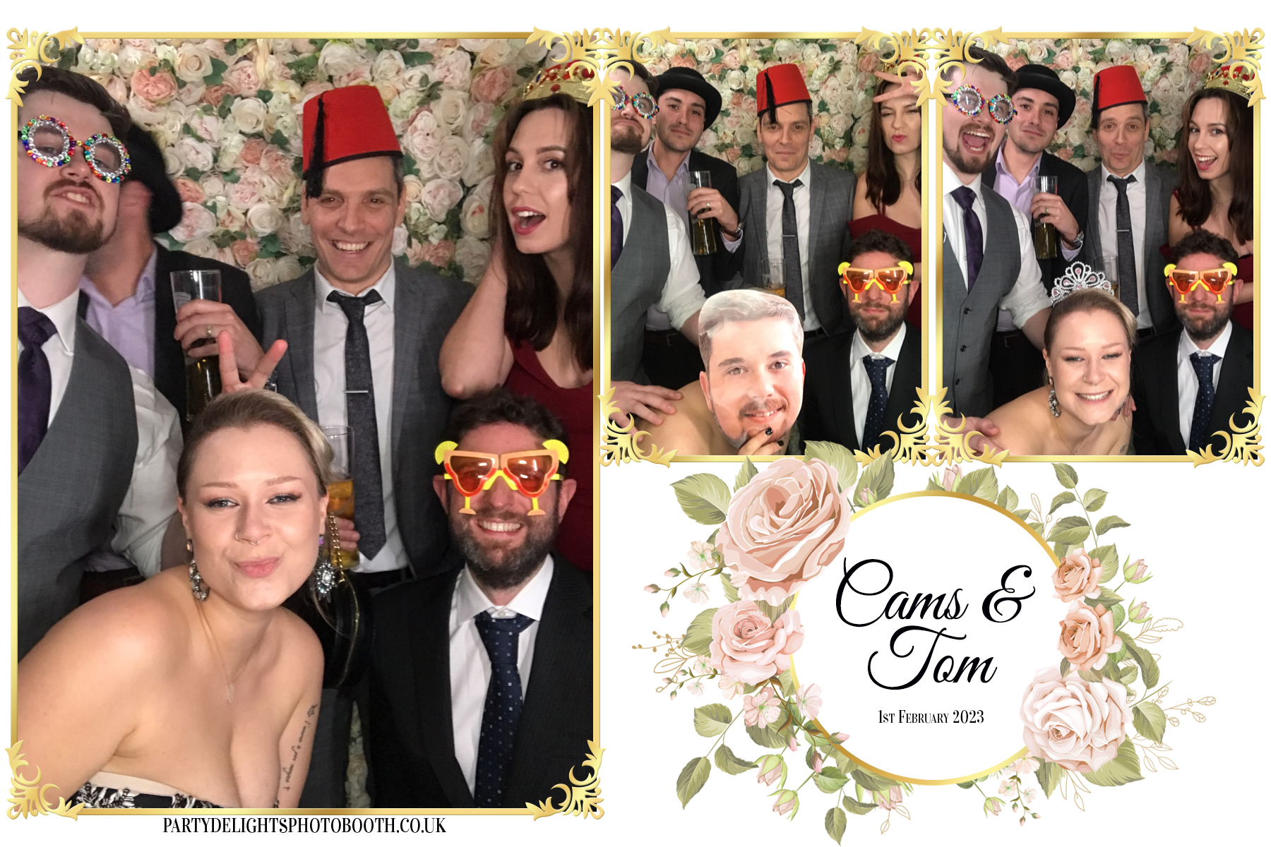 Cams & Tom's Wedding | View more photos from the event at gallery.partydelightsphotobooth.co.uk/u/PartyDelightsPhotoBooth/Cams-Toms-Wedding