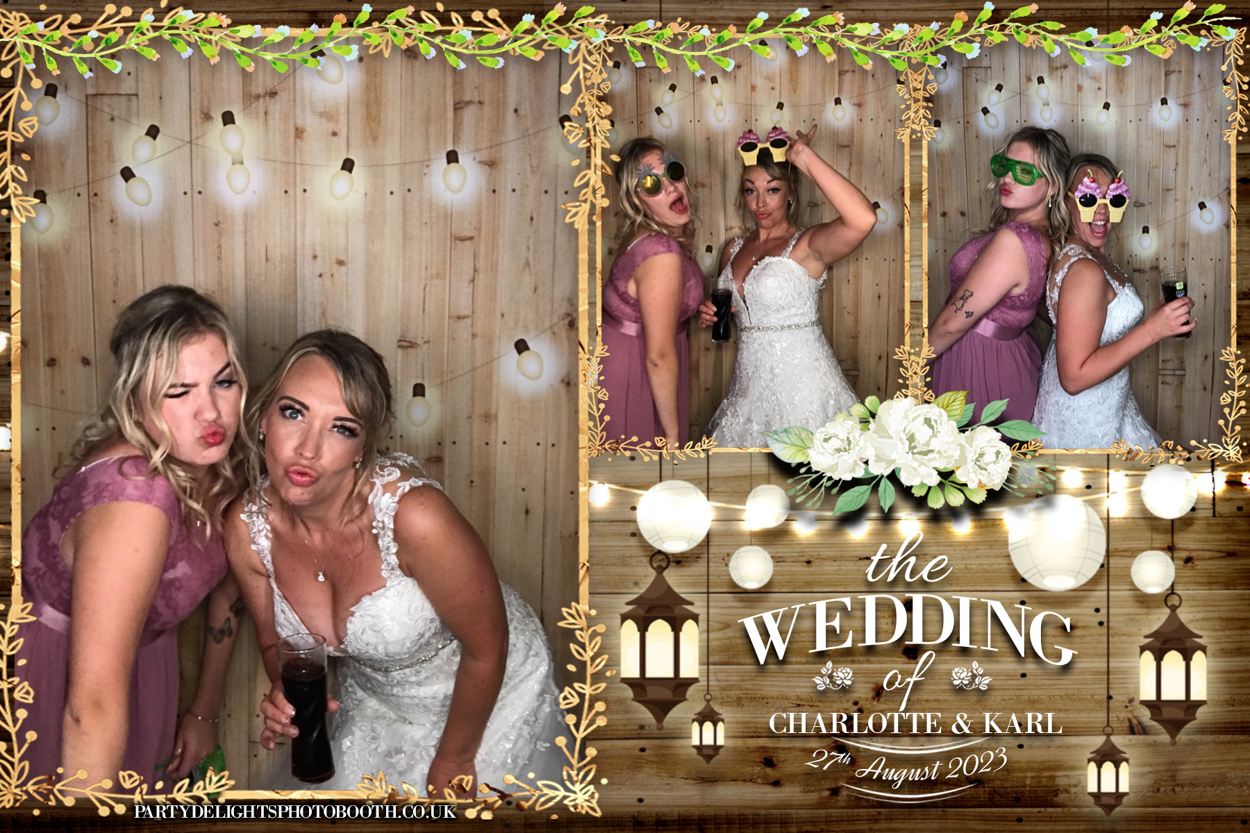 Charlotte & Karl’s wedding | View more photos from the event at gallery.partydelightsphotobooth.co.uk/u/PartyDelightsPhotoBooth/Charlotte-Karl’s-wedding