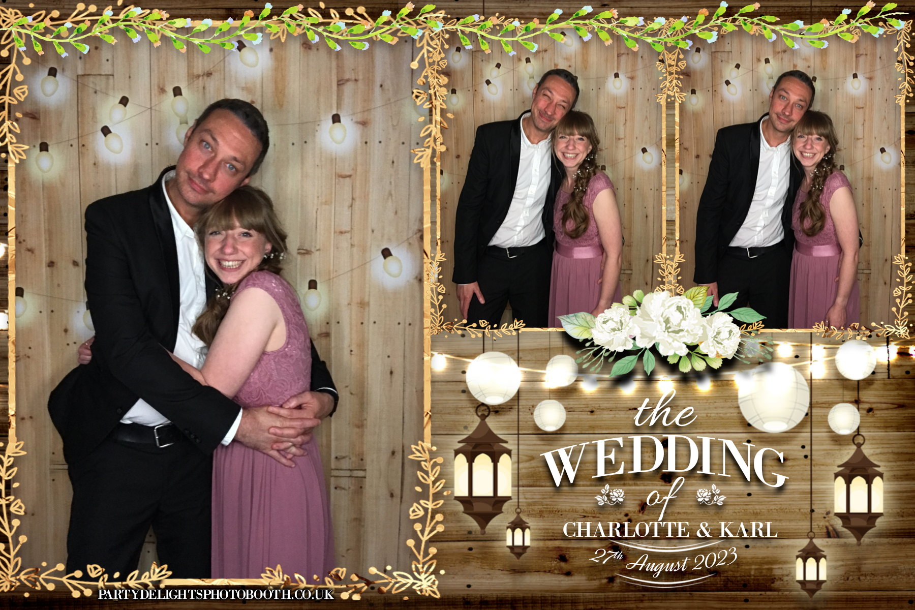 Charlotte & Karl’s wedding | View more photos from the event at gallery.partydelightsphotobooth.co.uk/u/PartyDelightsPhotoBooth/Charlotte-Karl’s-wedding