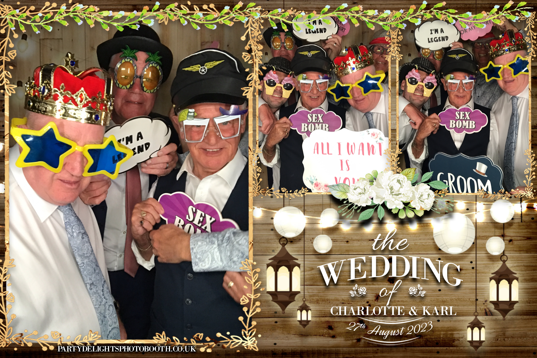 Charlotte & Karl’s wedding | View more photos from the event at gallery.partydelightsphotobooth.co.uk/u/PartyDelightsPhotoBooth/Charlotte-Karl’s-wedding
