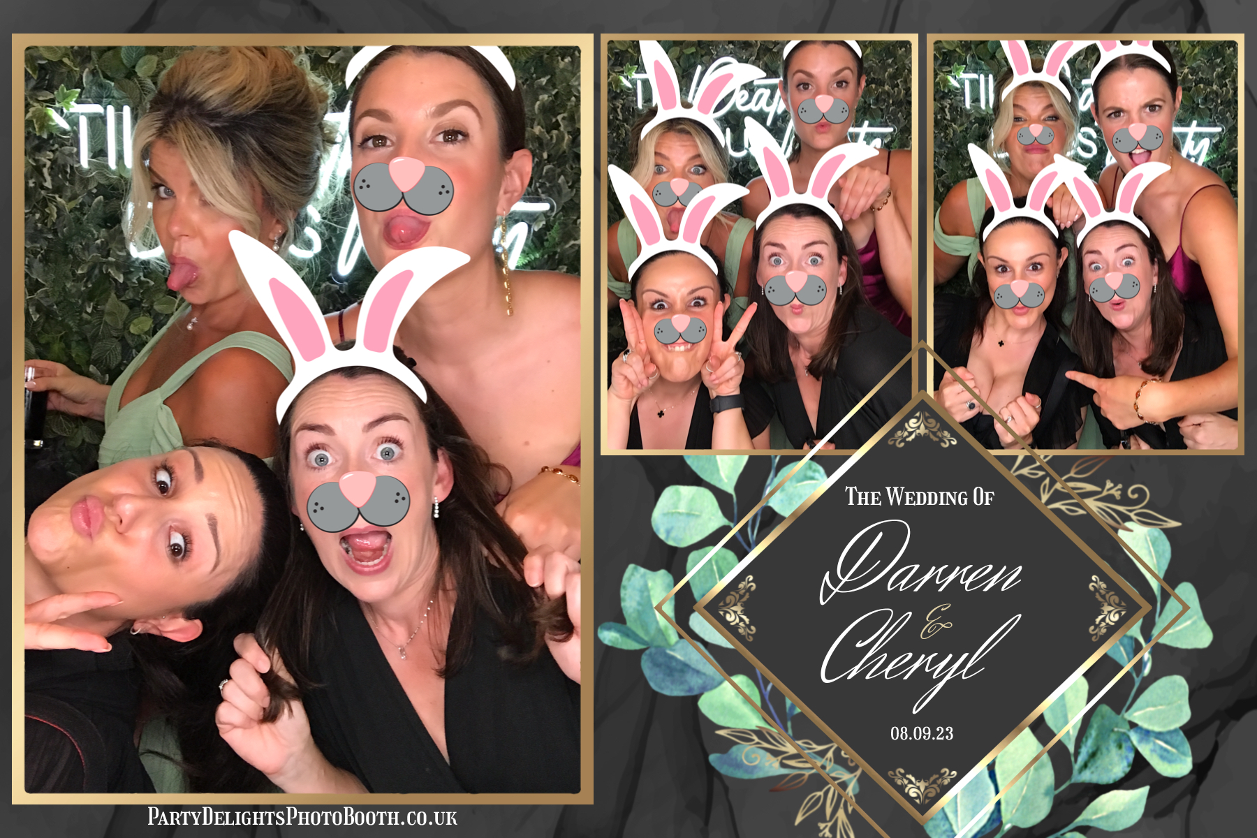 Cheryl & Darren's Wedding | View more photos from the event at gallery.partydelightsphotobooth.co.uk/u/PartyDelightsPhotoBooth/Cheryl-Darrens-Wedding