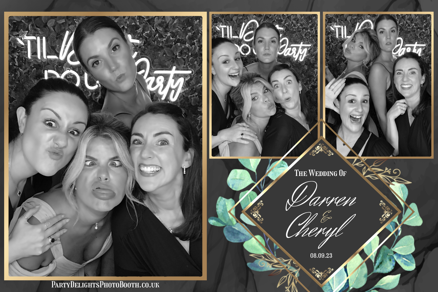 Cheryl & Darren's Wedding | View more photos from the event at gallery.partydelightsphotobooth.co.uk/u/PartyDelightsPhotoBooth/Cheryl-Darrens-Wedding