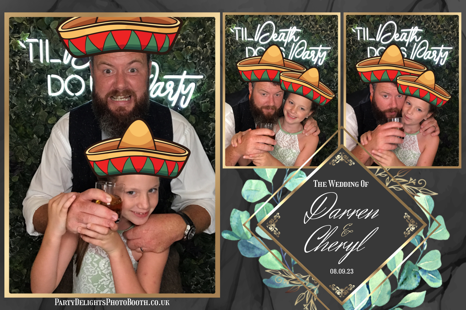 Cheryl & Darren's Wedding | View more photos from the event at gallery.partydelightsphotobooth.co.uk/u/PartyDelightsPhotoBooth/Cheryl-Darrens-Wedding