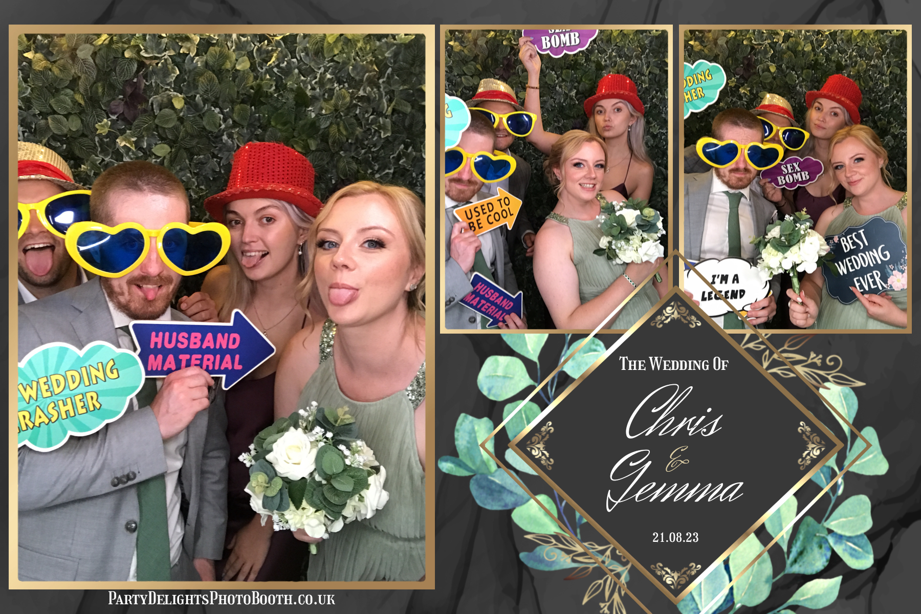 Chris and Gemma’s wedding | View more photos from the event at gallery.partydelightsphotobooth.co.uk/u/PartyDelightsPhotoBooth/Chris-and-Gemma’s-wedding