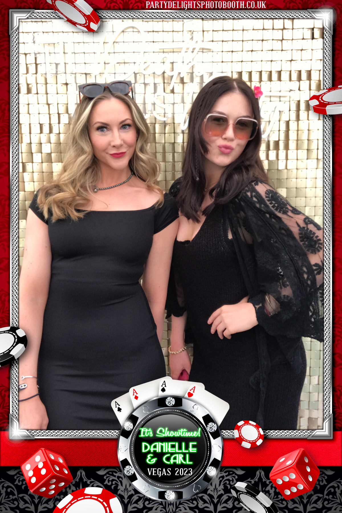 Danielle & Carl - Vegas 2023 | View more photos from the event at gallery.partydelightsphotobooth.co.uk/u/PartyDelightsPhotoBooth/Danielle-Carl-Vegas-2023