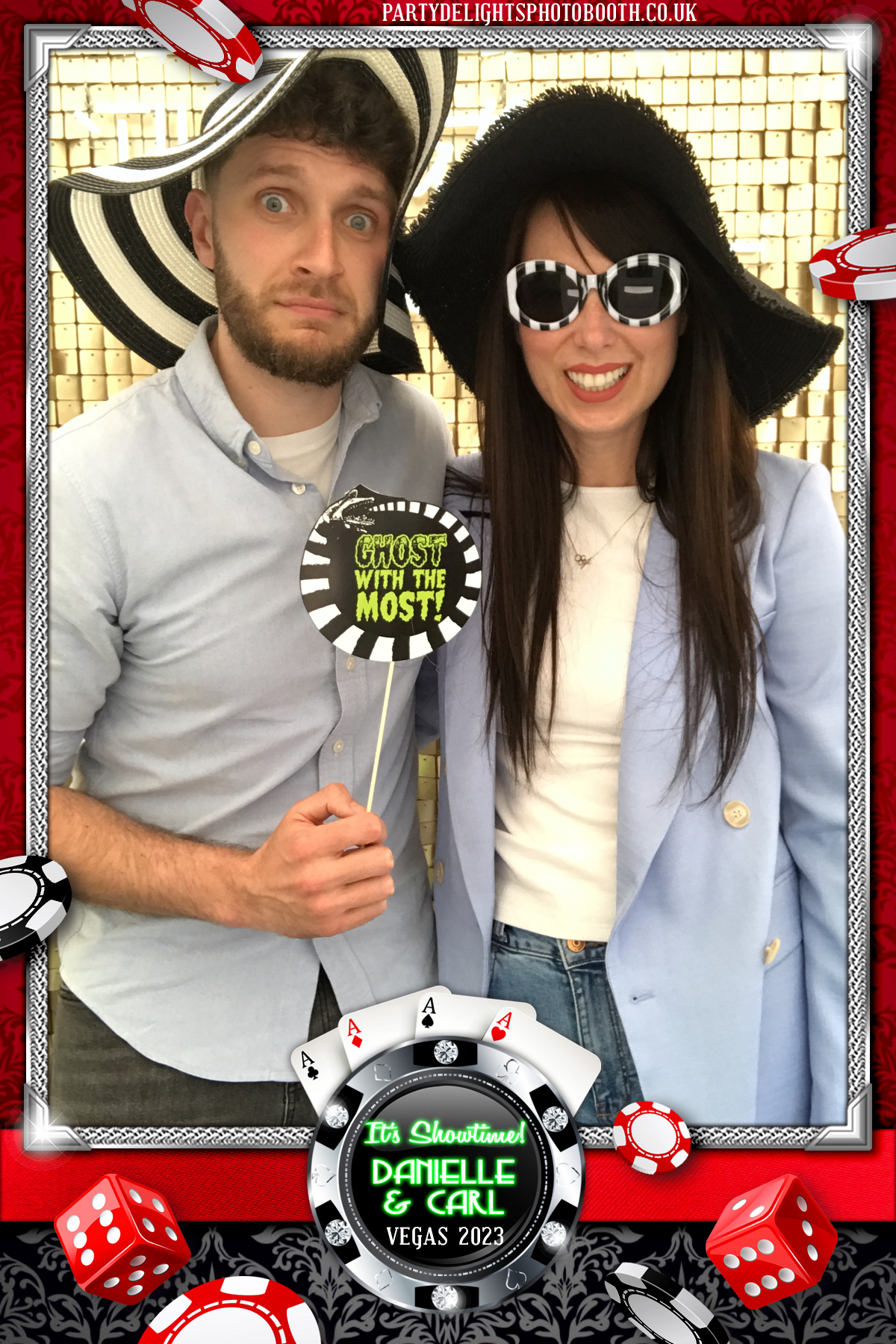 Danielle & Carl - Vegas 2023 | View more photos from the event at gallery.partydelightsphotobooth.co.uk/u/PartyDelightsPhotoBooth/Danielle-Carl-Vegas-2023