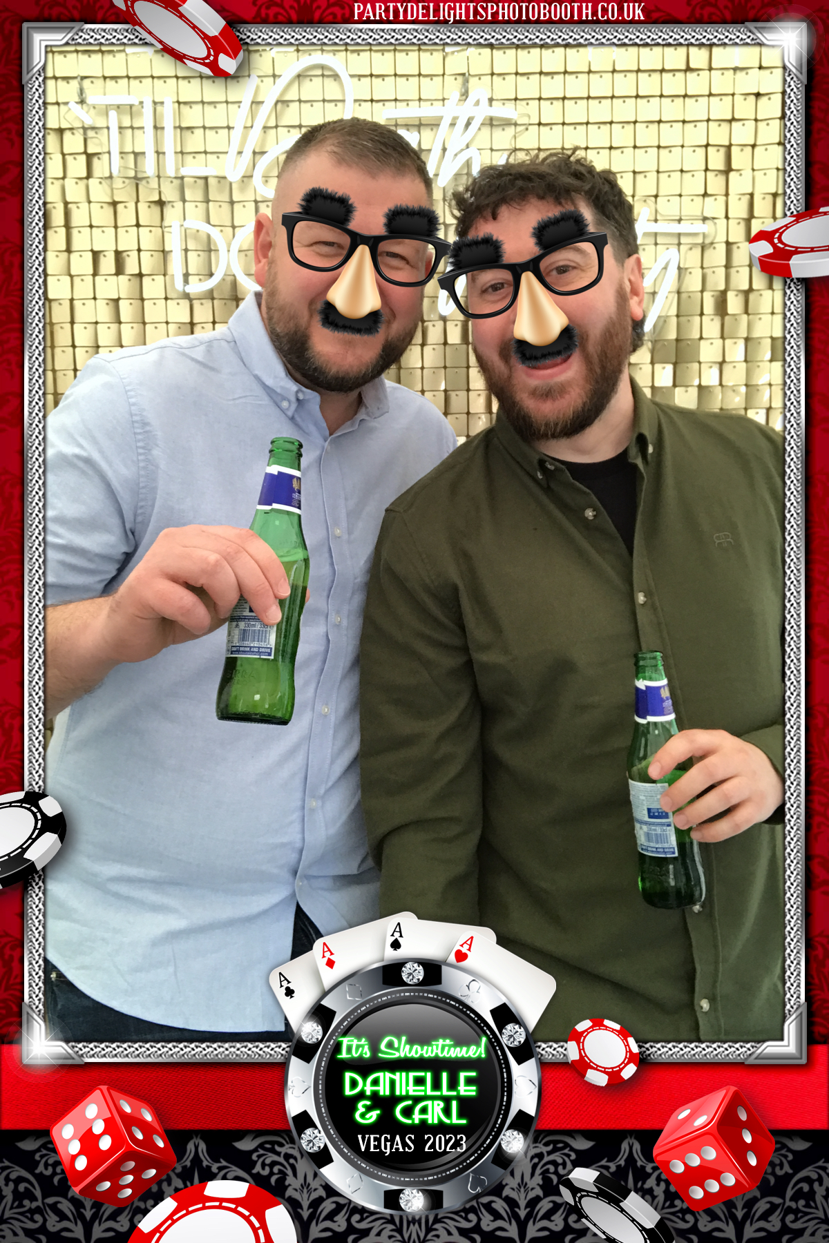 Danielle & Carl - Vegas 2023 | View more photos from the event at gallery.partydelightsphotobooth.co.uk/u/PartyDelightsPhotoBooth/Danielle-Carl-Vegas-2023