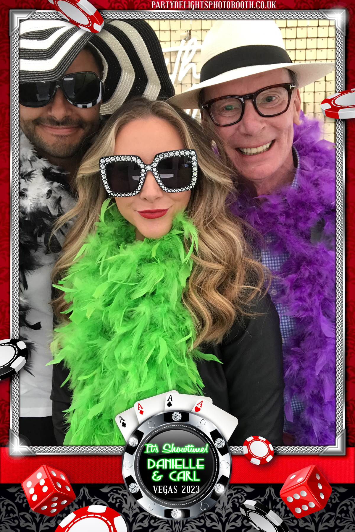 Danielle & Carl - Vegas 2023 | View more photos from the event at gallery.partydelightsphotobooth.co.uk/u/PartyDelightsPhotoBooth/Danielle-Carl-Vegas-2023