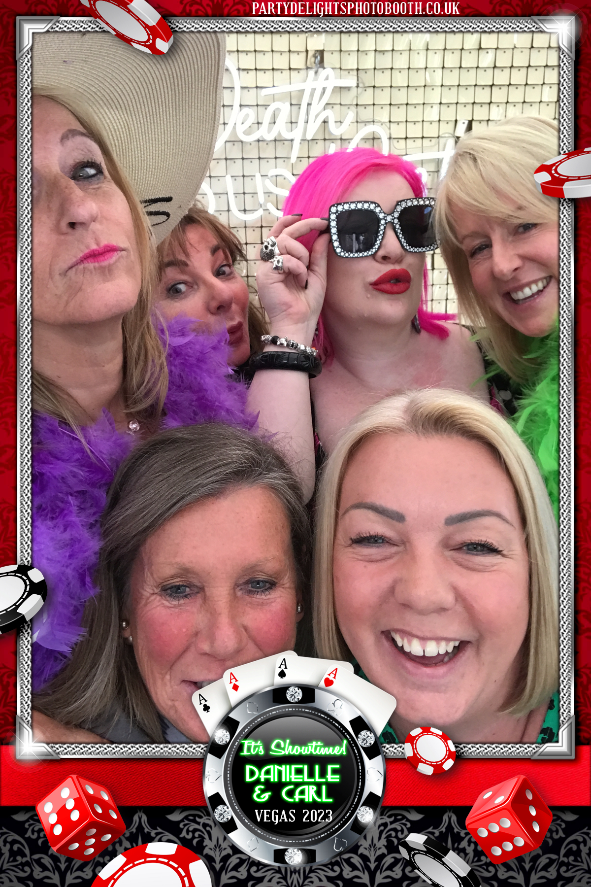 Danielle & Carl - Vegas 2023 | View more photos from the event at gallery.partydelightsphotobooth.co.uk/u/PartyDelightsPhotoBooth/Danielle-Carl-Vegas-2023