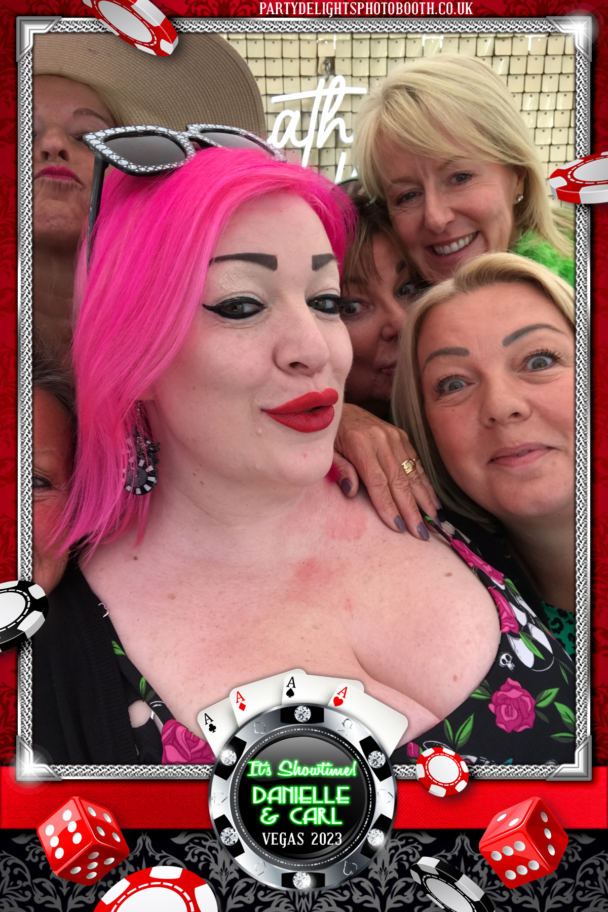 Danielle & Carl - Vegas 2023 | View more photos from the event at gallery.partydelightsphotobooth.co.uk/u/PartyDelightsPhotoBooth/Danielle-Carl-Vegas-2023