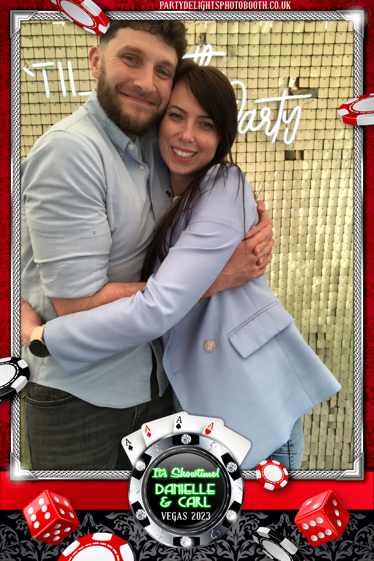 Danielle & Carl - Vegas 2023 | View more photos from the event at gallery.partydelightsphotobooth.co.uk/u/PartyDelightsPhotoBooth/Danielle-Carl-Vegas-2023
