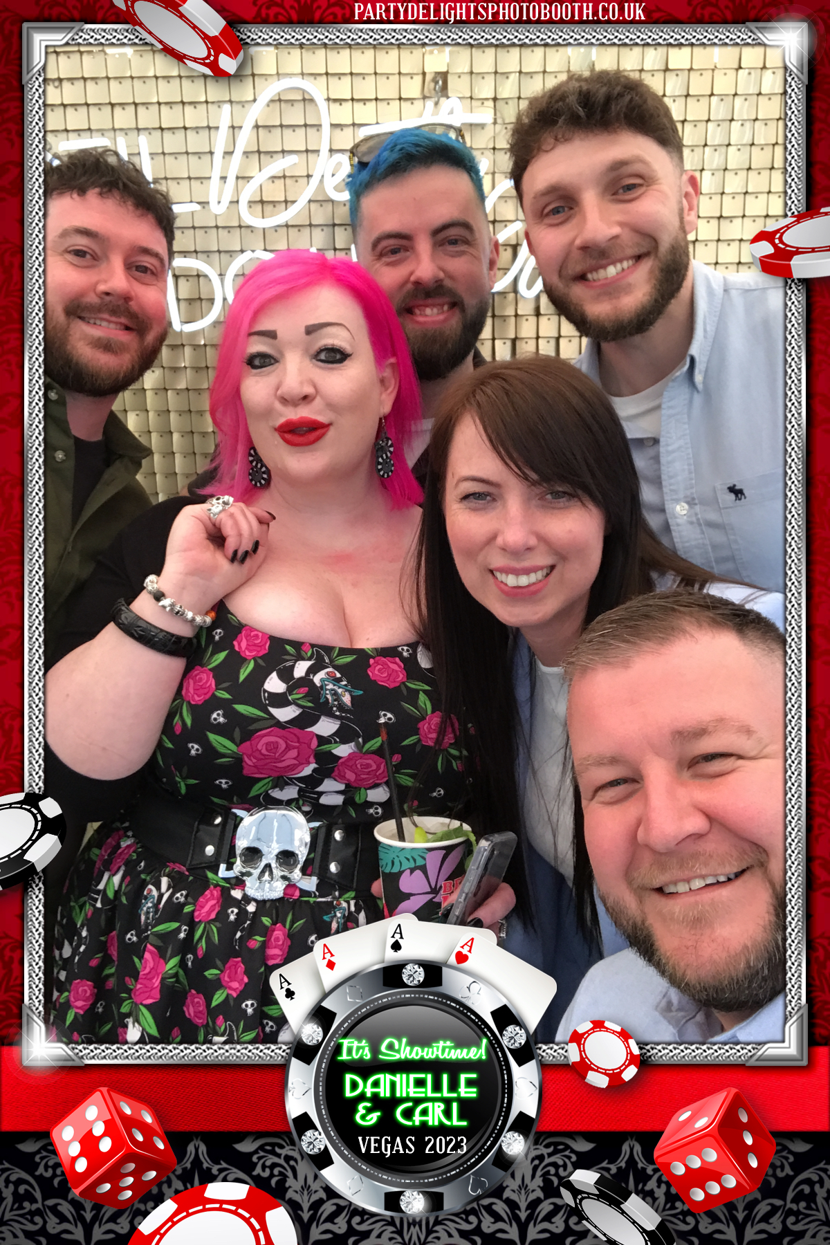 Danielle & Carl - Vegas 2023 | View more photos from the event at gallery.partydelightsphotobooth.co.uk/u/PartyDelightsPhotoBooth/Danielle-Carl-Vegas-2023