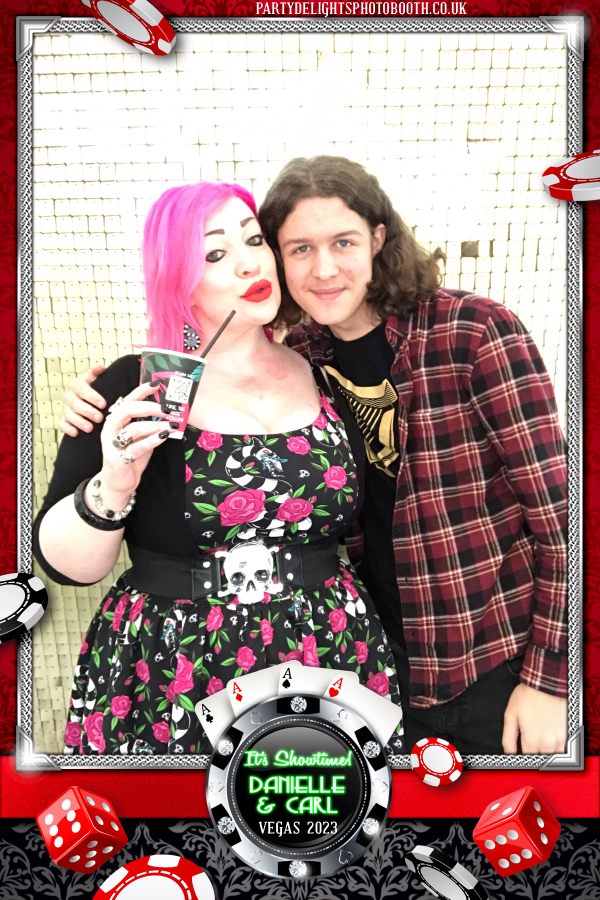 Danielle & Carl - Vegas 2023 | View more photos from the event at gallery.partydelightsphotobooth.co.uk/u/PartyDelightsPhotoBooth/Danielle-Carl-Vegas-2023