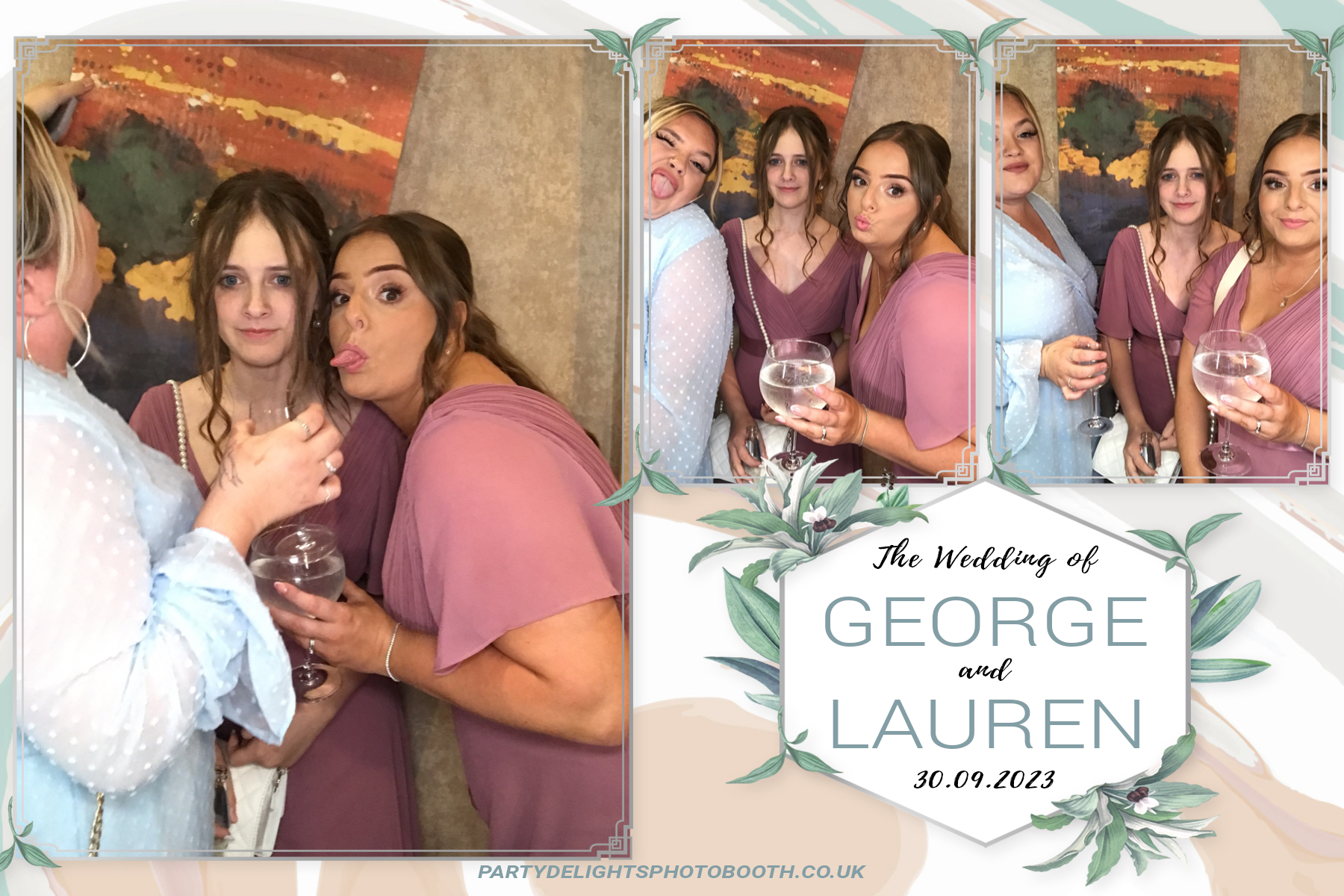 George and Lauren's Wedding | View more photos from the event at gallery.partydelightsphotobooth.co.uk/u/PartyDelightsPhotoBooth/George-and-Laurens-Wedding