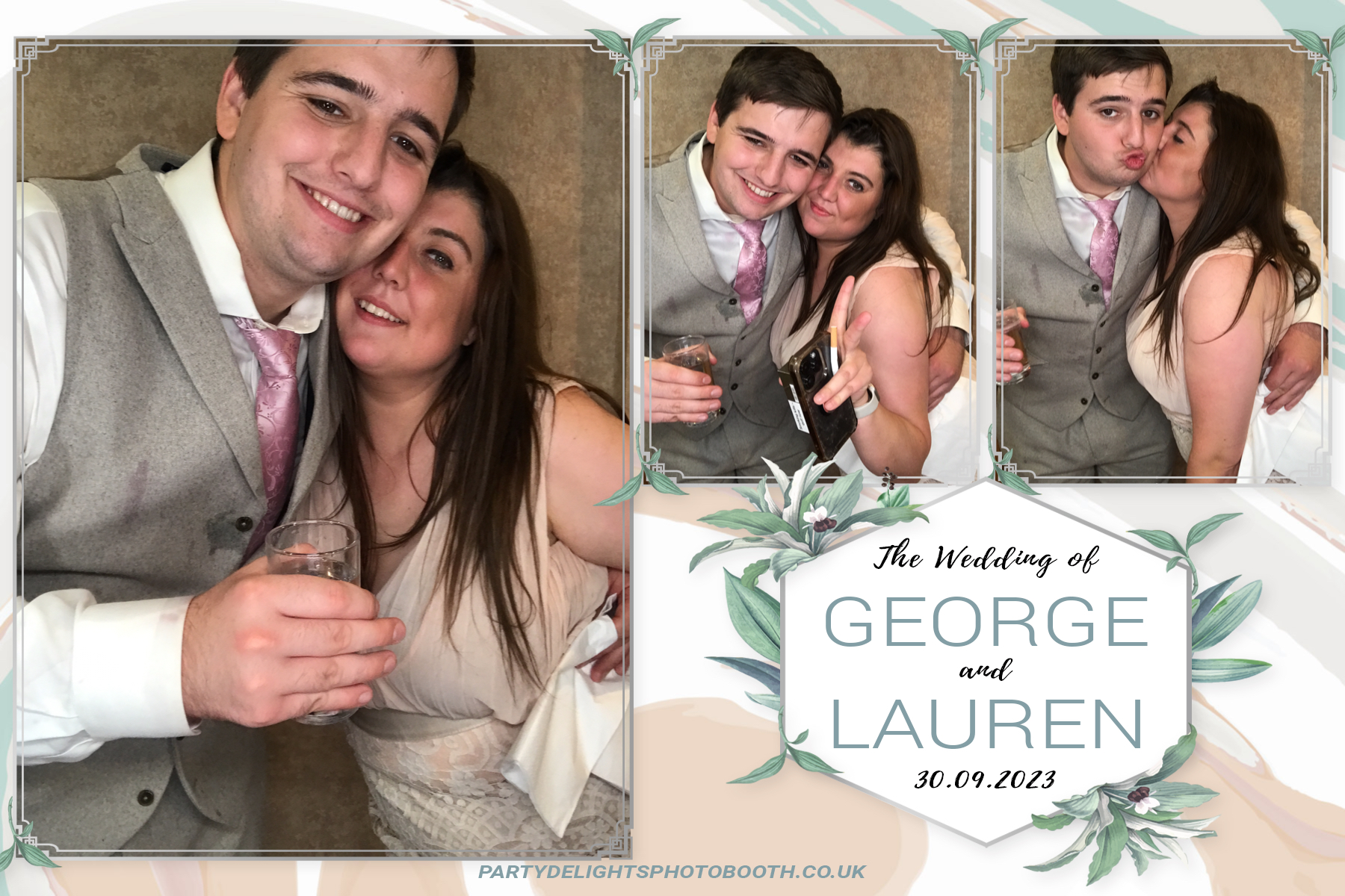 George and Lauren's Wedding | View more photos from the event at gallery.partydelightsphotobooth.co.uk/u/PartyDelightsPhotoBooth/George-and-Laurens-Wedding