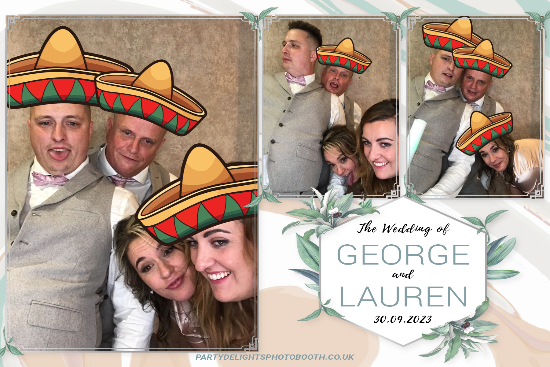 George and Lauren's Wedding | View more photos from the event at gallery.partydelightsphotobooth.co.uk/u/PartyDelightsPhotoBooth/George-and-Laurens-Wedding