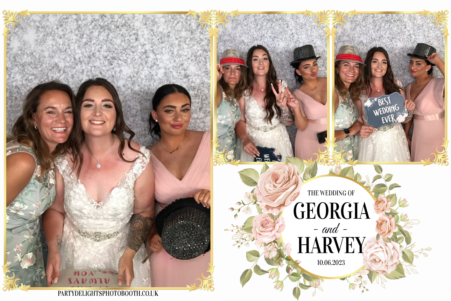 Georgia and Harvey's Wedding | View more photos from the event at gallery.partydelightsphotobooth.co.uk/u/PartyDelightsPhotoBooth/Georgia-and-Harveys-Wedding