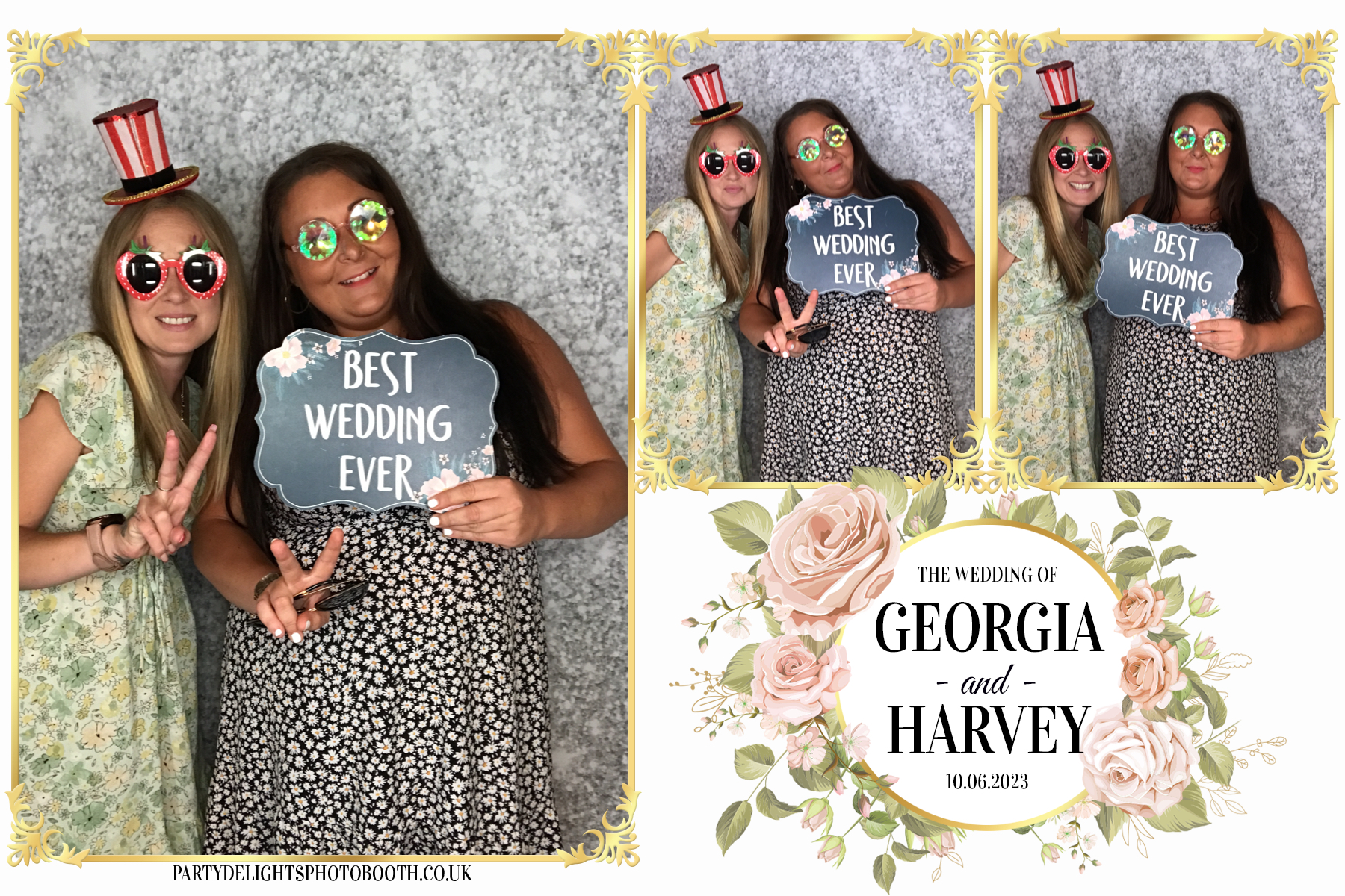 Georgia and Harvey's Wedding | View more photos from the event at gallery.partydelightsphotobooth.co.uk/u/PartyDelightsPhotoBooth/Georgia-and-Harveys-Wedding