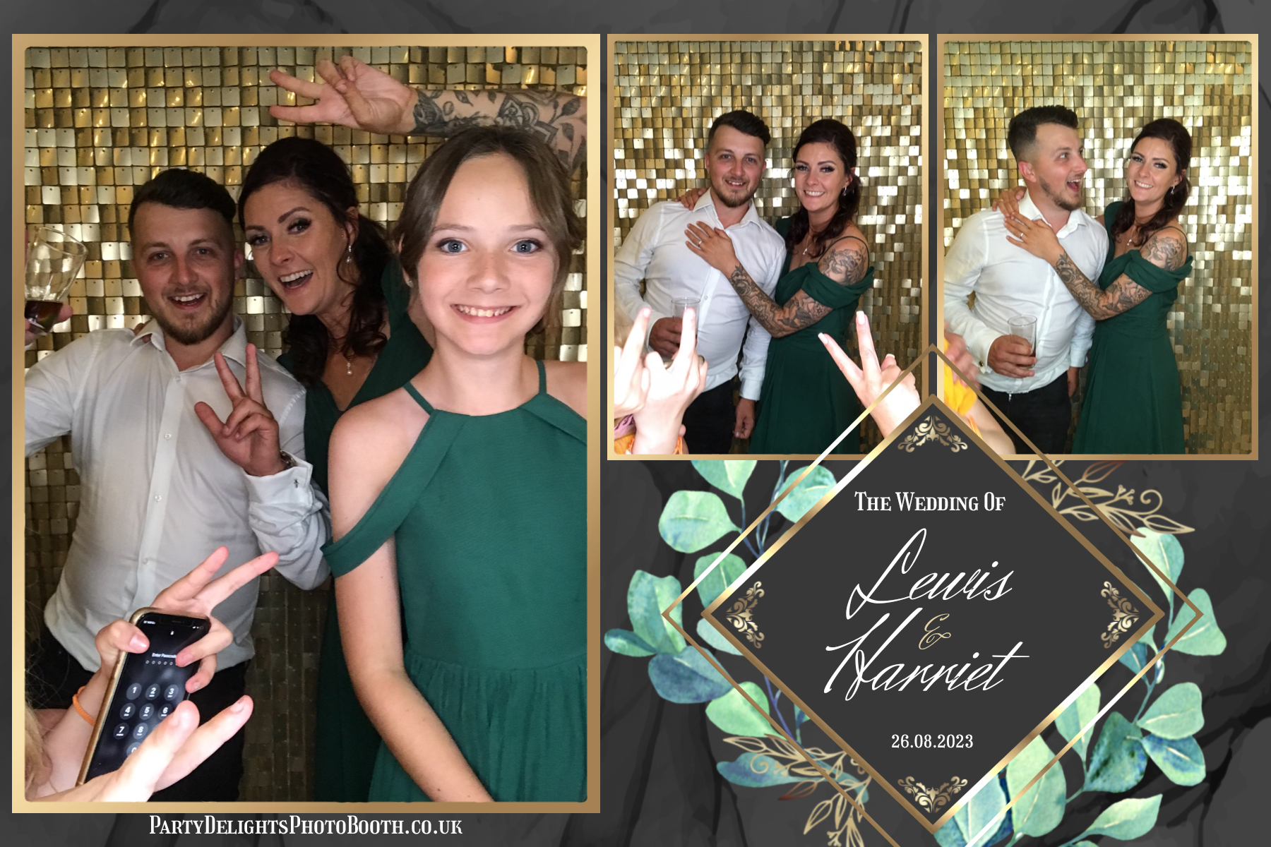 Lewis and Harriet's Wedding | View more photos from the event at gallery.partydelightsphotobooth.co.uk/u/PartyDelightsPhotoBooth/Lewis-and-Harriets-Wedding