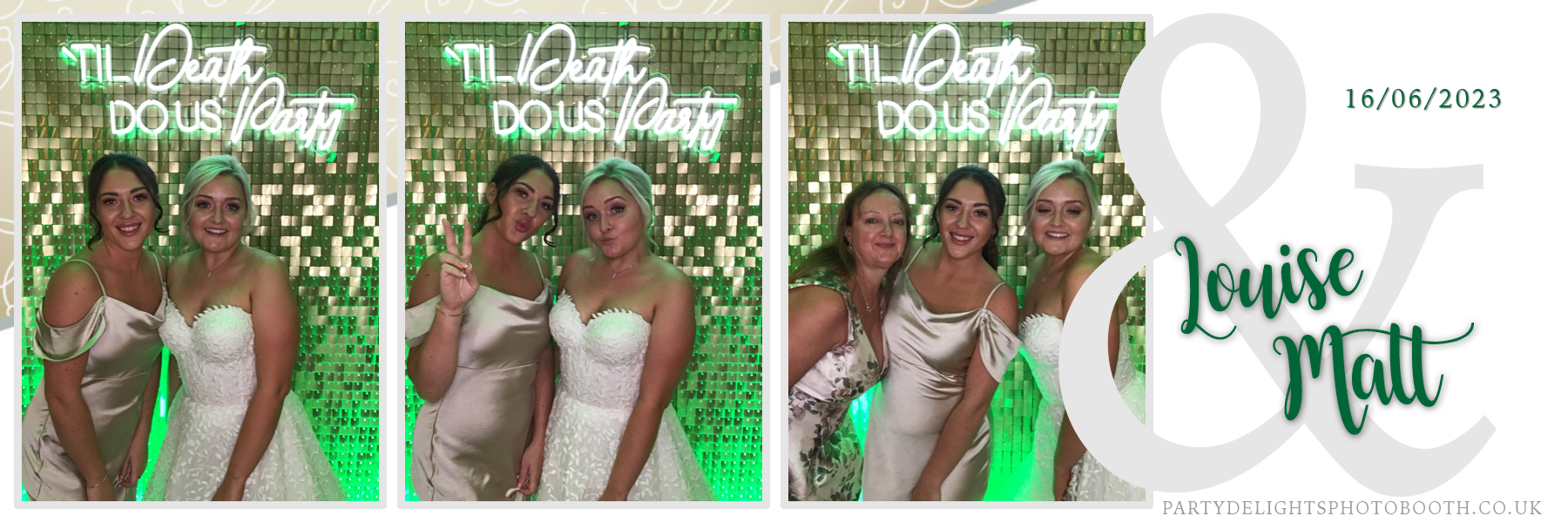 Louise & Matthew's Wedding | View more photos from the event at gallery.partydelightsphotobooth.co.uk/u/PartyDelightsPhotoBooth/Louise-Matthews-Wedding