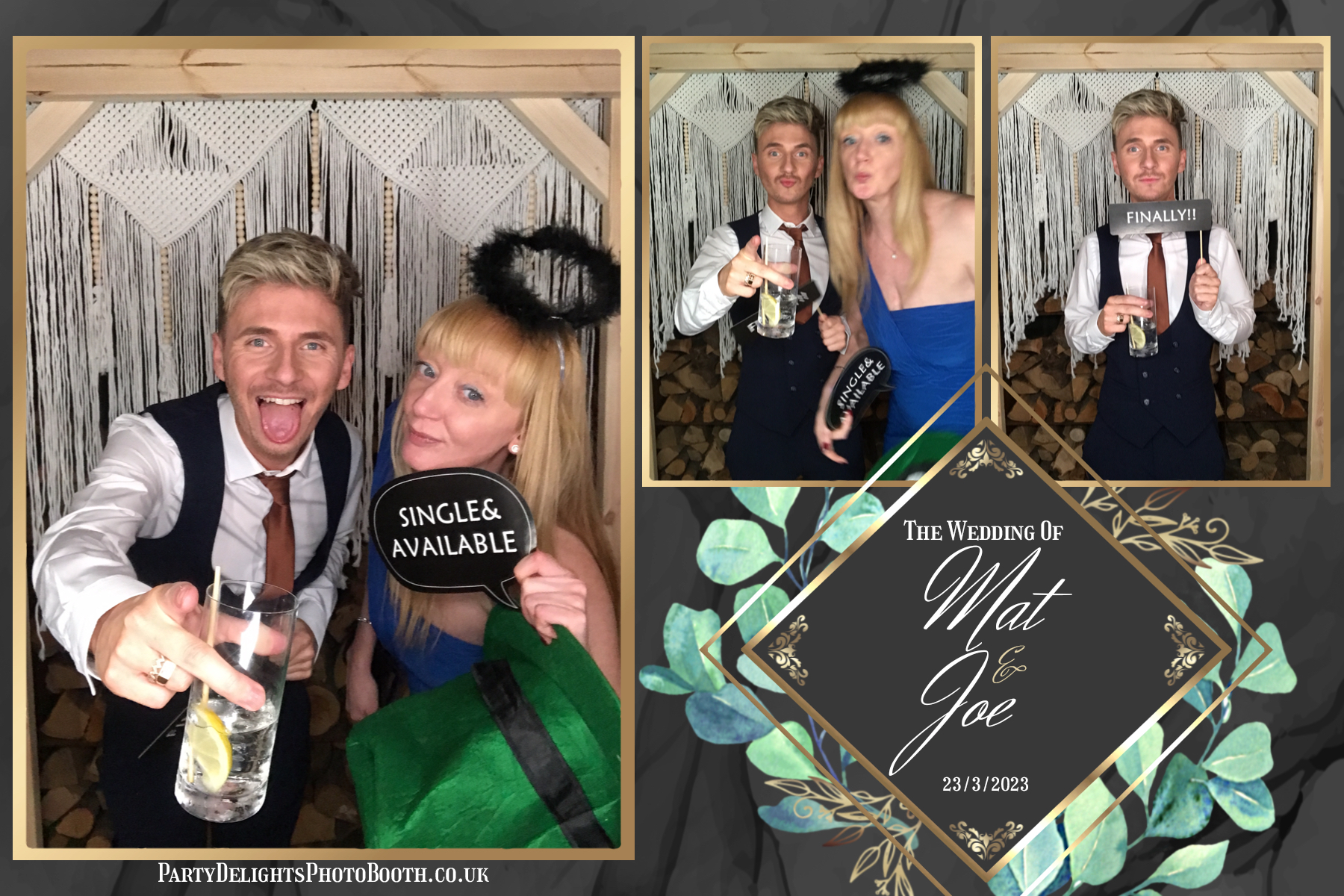 Mat and Joe's wedding | View more photos from the event at gallery.partydelightsphotobooth.co.uk/u/PartyDelightsPhotoBooth/Mat-and-Joes-wedding
