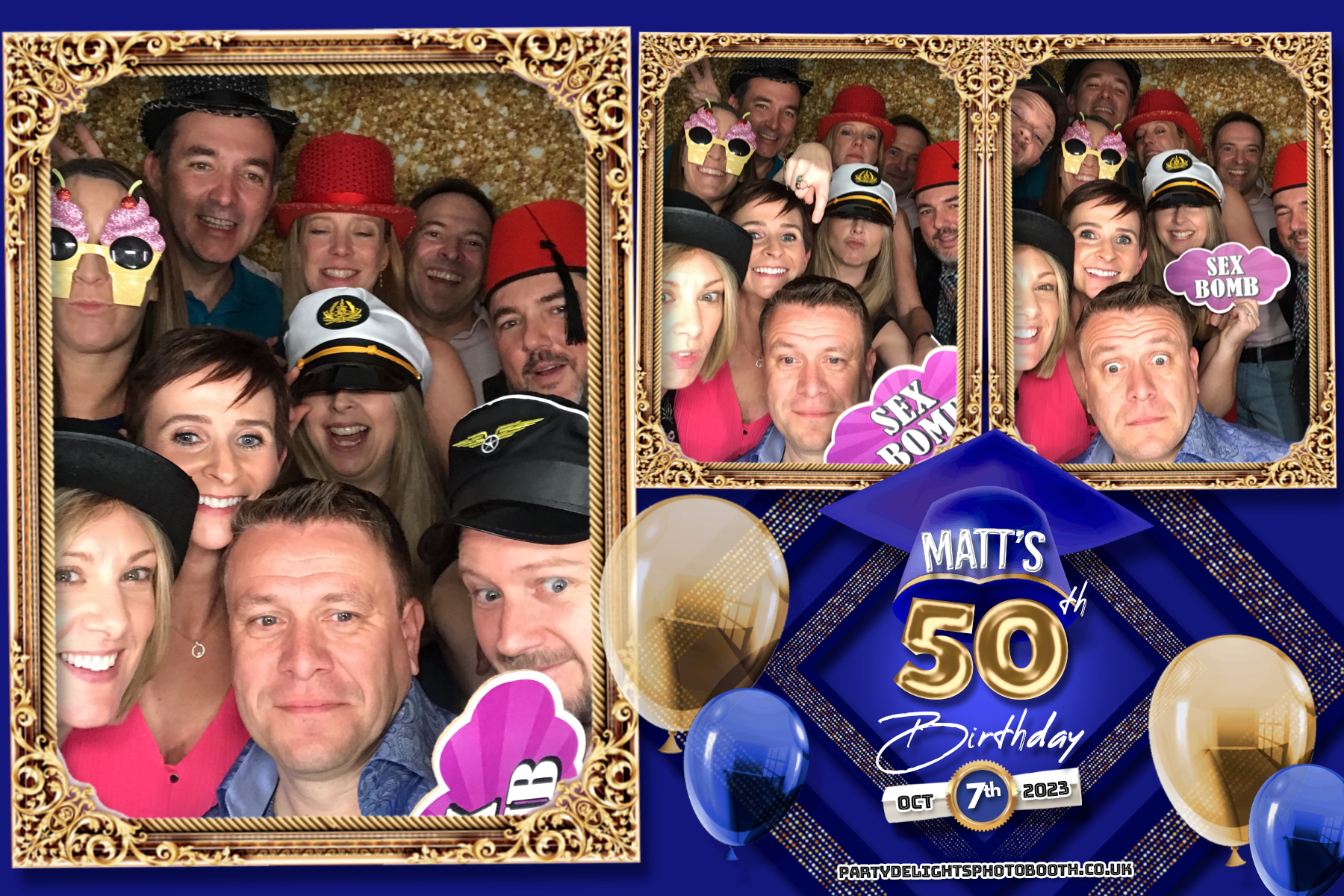 Matthew's 50th Birthday | View more photos from the event at gallery.partydelightsphotobooth.co.uk/u/PartyDelightsPhotoBooth/Matthews-50th-Birthday