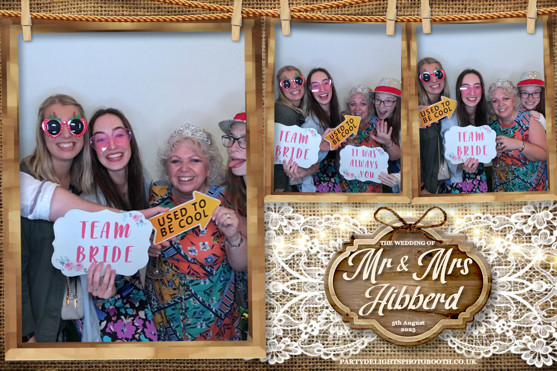 Mr and Mrs Hibberd | View more photos from the event at gallery.partydelightsphotobooth.co.uk/u/PartyDelightsPhotoBooth/Mr-and-Mrs-Hibberd