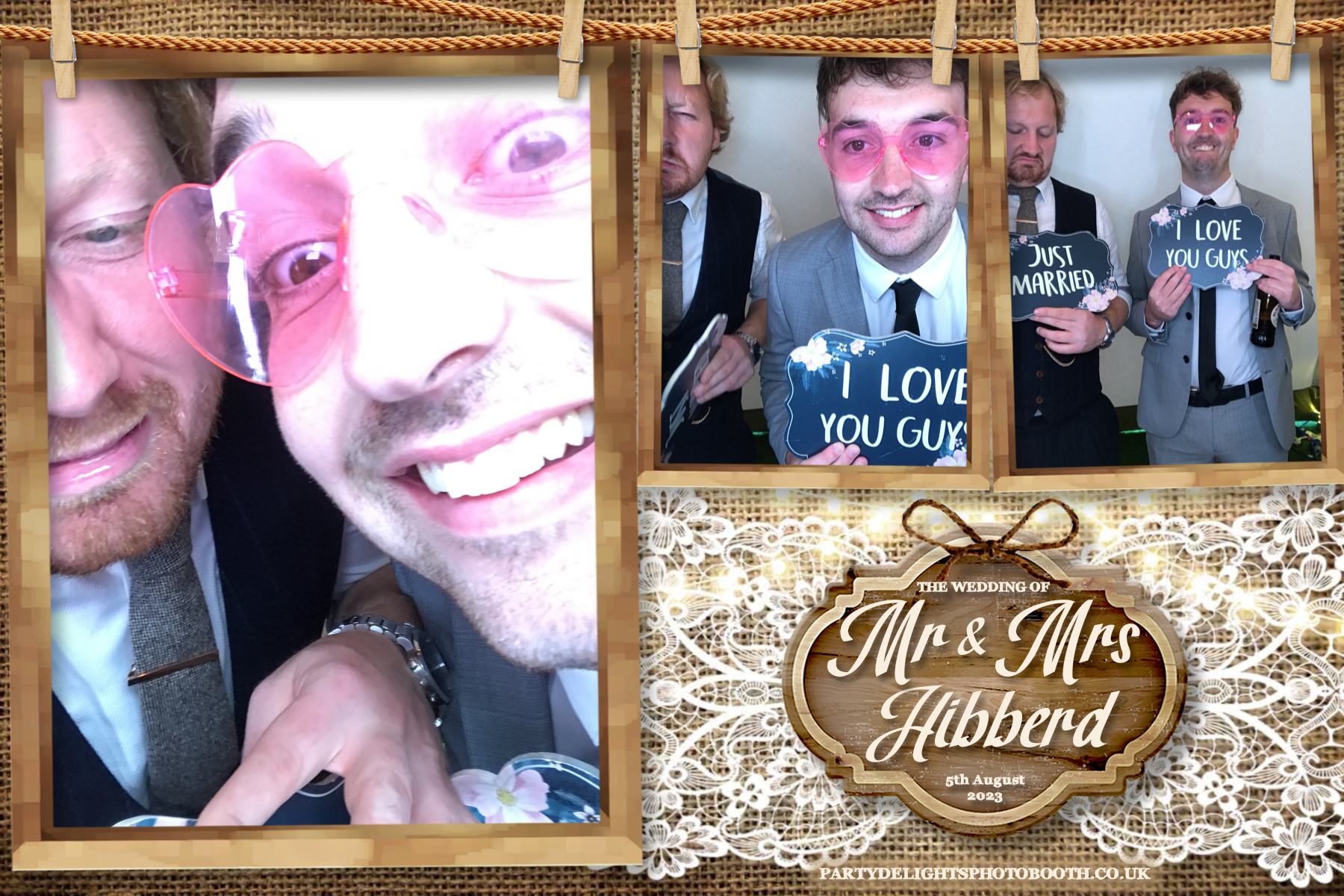 Mr and Mrs Hibberd | View more photos from the event at gallery.partydelightsphotobooth.co.uk/u/PartyDelightsPhotoBooth/Mr-and-Mrs-Hibberd