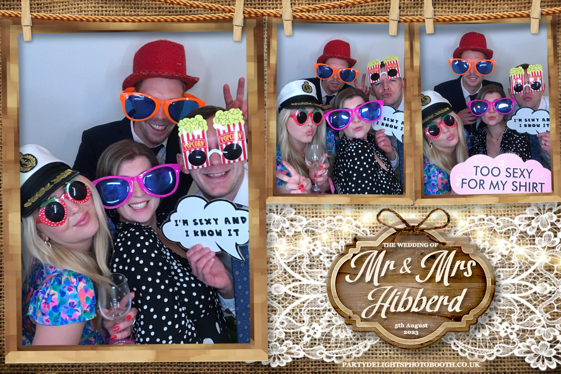 Mr and Mrs Hibberd | View more photos from the event at gallery.partydelightsphotobooth.co.uk/u/PartyDelightsPhotoBooth/Mr-and-Mrs-Hibberd