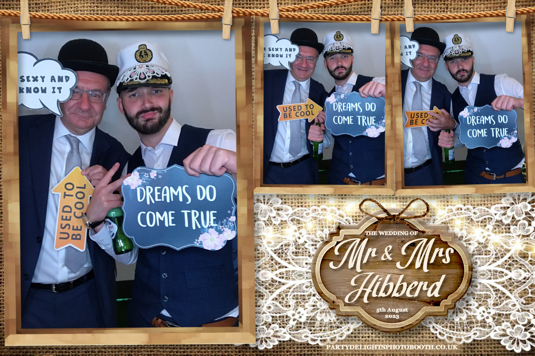 Mr and Mrs Hibberd | View more photos from the event at gallery.partydelightsphotobooth.co.uk/u/PartyDelightsPhotoBooth/Mr-and-Mrs-Hibberd
