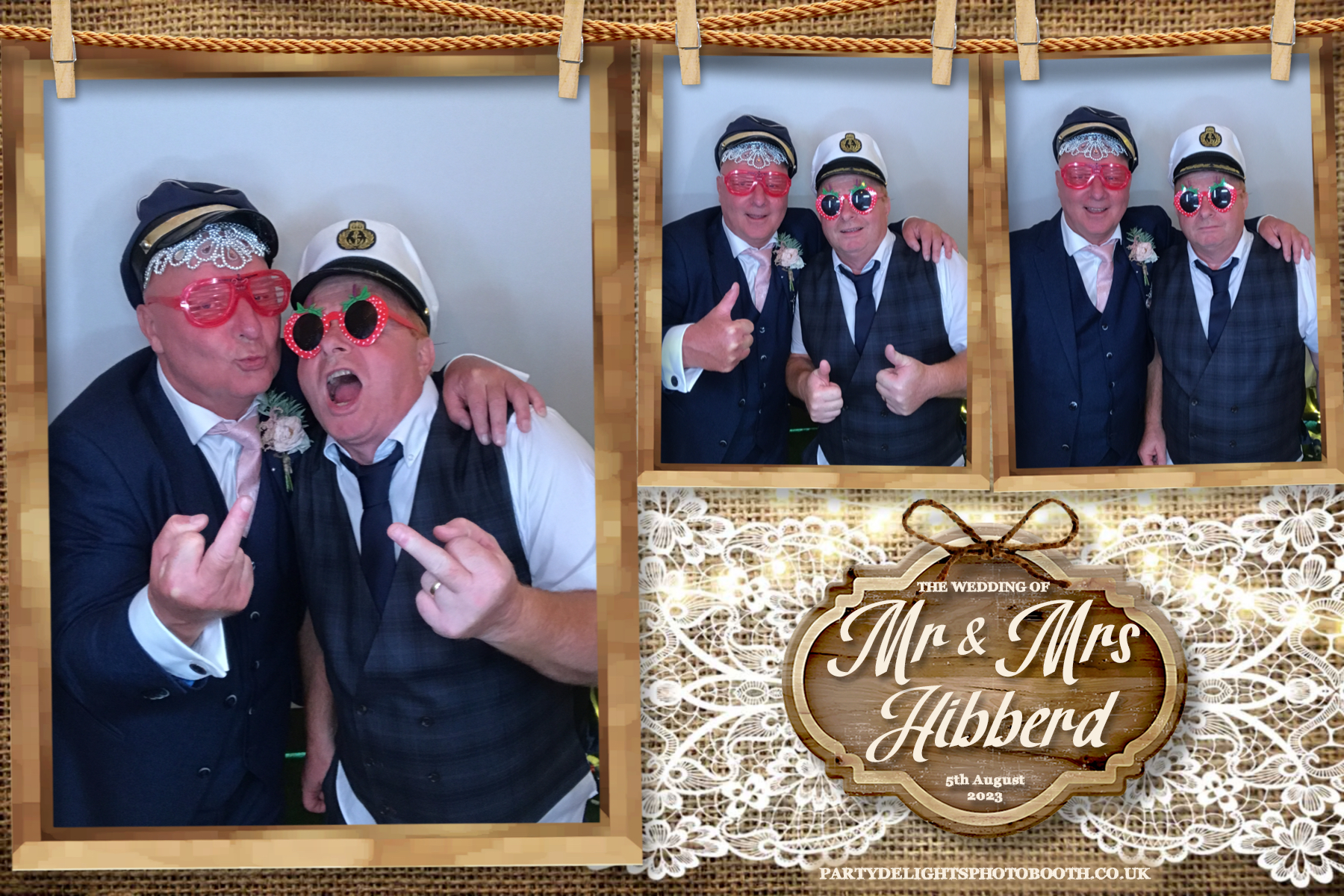 Mr and Mrs Hibberd | View more photos from the event at gallery.partydelightsphotobooth.co.uk/u/PartyDelightsPhotoBooth/Mr-and-Mrs-Hibberd