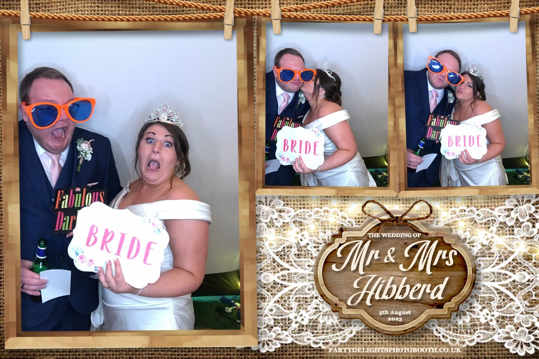 Mr and Mrs Hibberd | View more photos from the event at gallery.partydelightsphotobooth.co.uk/u/PartyDelightsPhotoBooth/Mr-and-Mrs-Hibberd