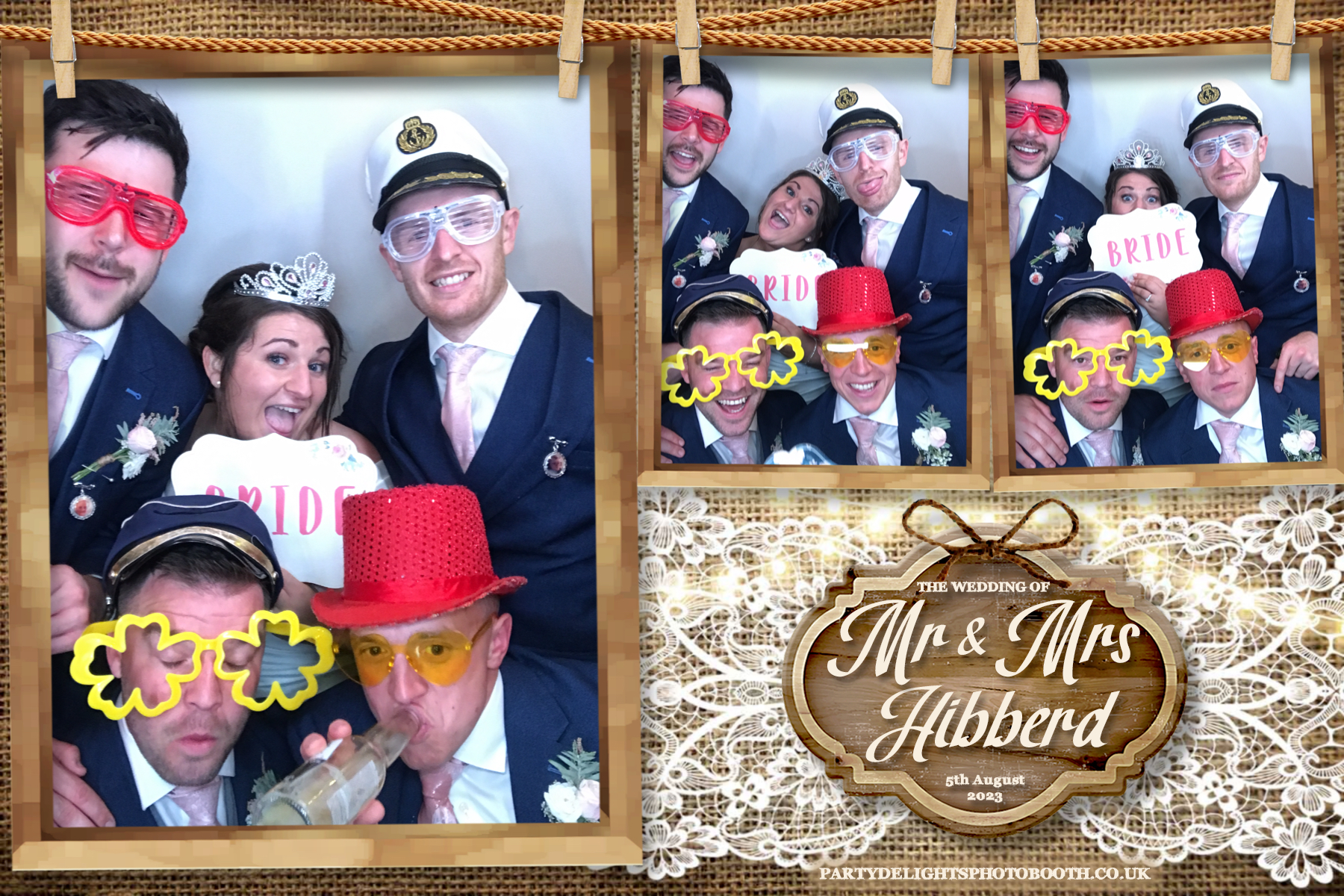 Mr and Mrs Hibberd | View more photos from the event at gallery.partydelightsphotobooth.co.uk/u/PartyDelightsPhotoBooth/Mr-and-Mrs-Hibberd