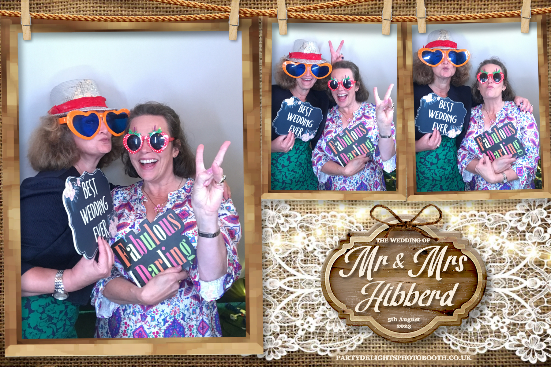 Mr and Mrs Hibberd | View more photos from the event at gallery.partydelightsphotobooth.co.uk/u/PartyDelightsPhotoBooth/Mr-and-Mrs-Hibberd