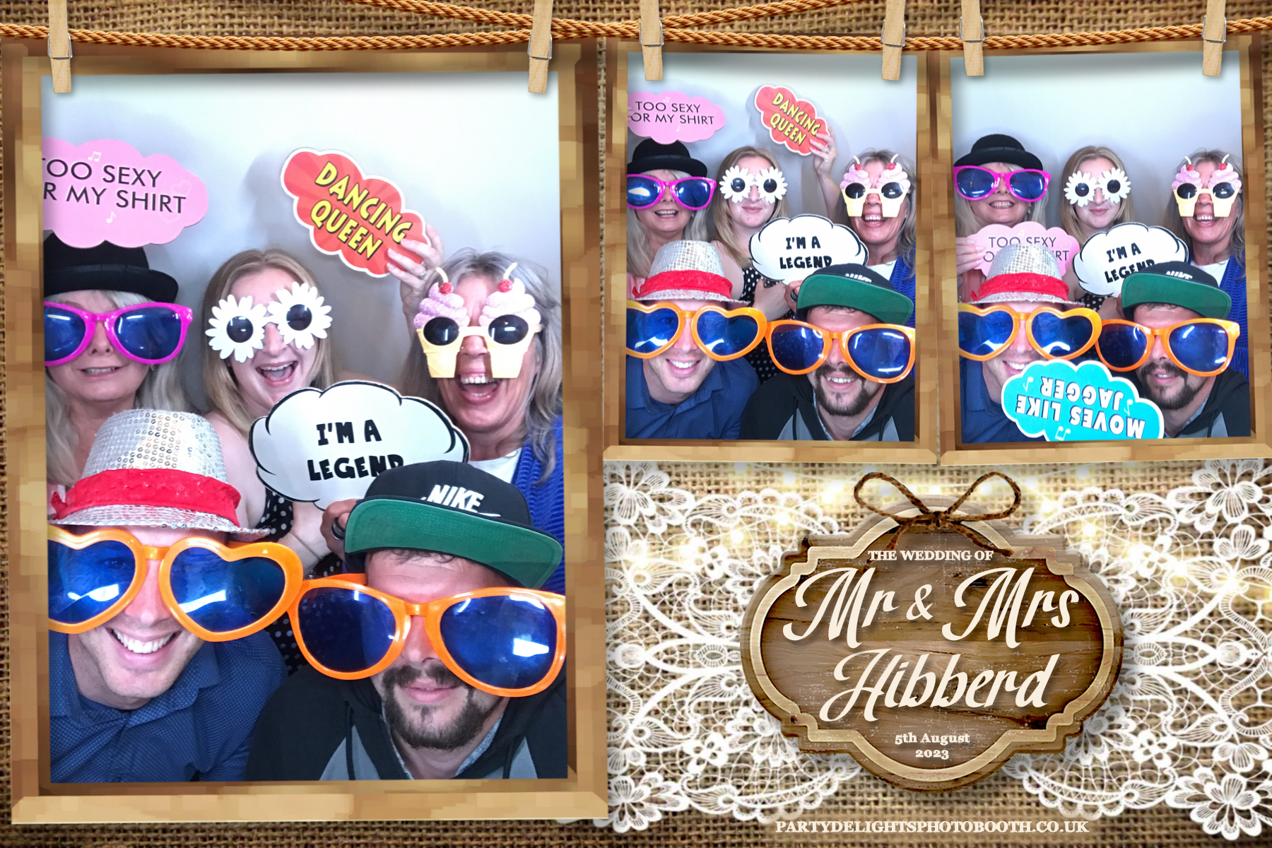 Mr and Mrs Hibberd | View more photos from the event at gallery.partydelightsphotobooth.co.uk/u/PartyDelightsPhotoBooth/Mr-and-Mrs-Hibberd