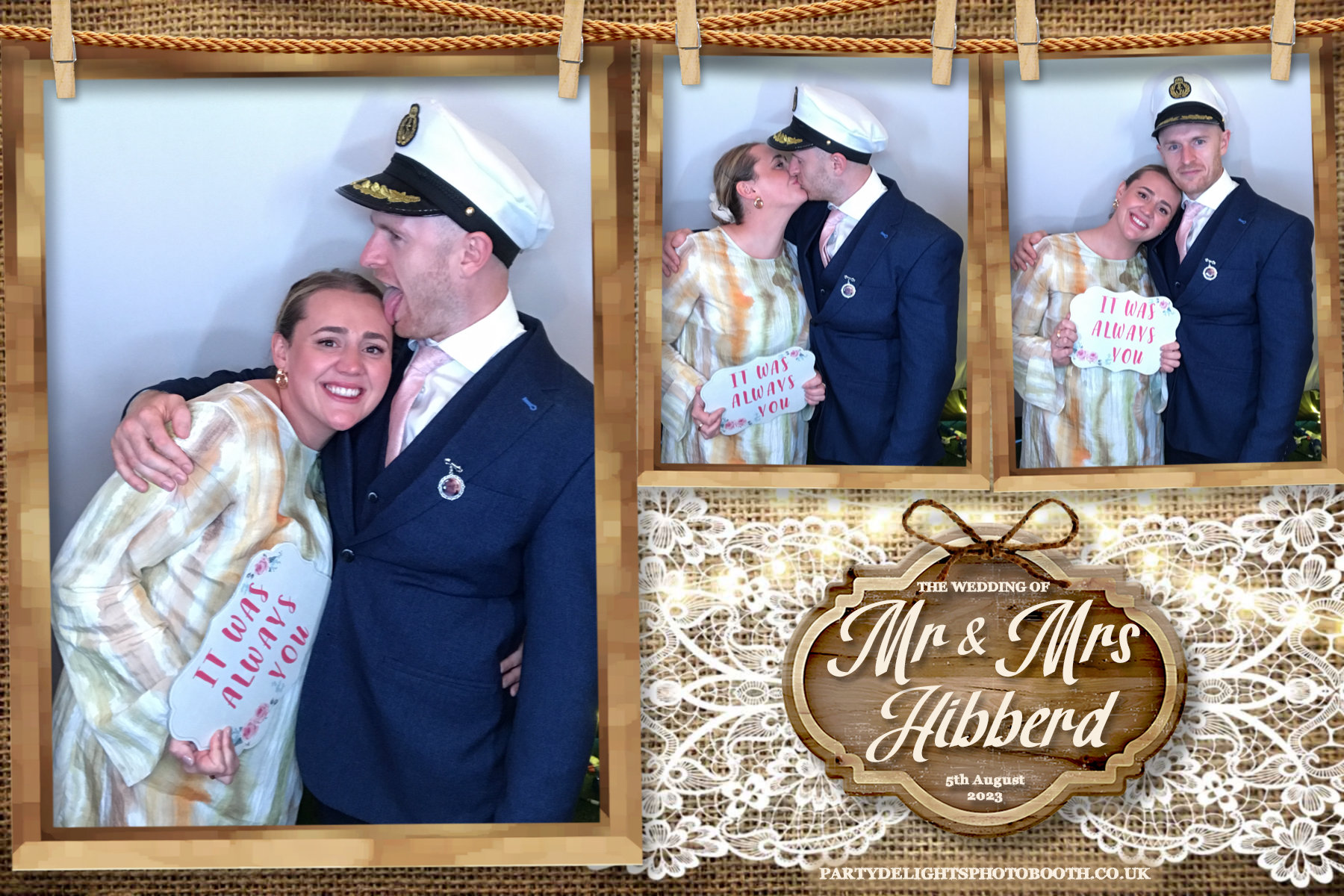 Mr and Mrs Hibberd | View more photos from the event at gallery.partydelightsphotobooth.co.uk/u/PartyDelightsPhotoBooth/Mr-and-Mrs-Hibberd