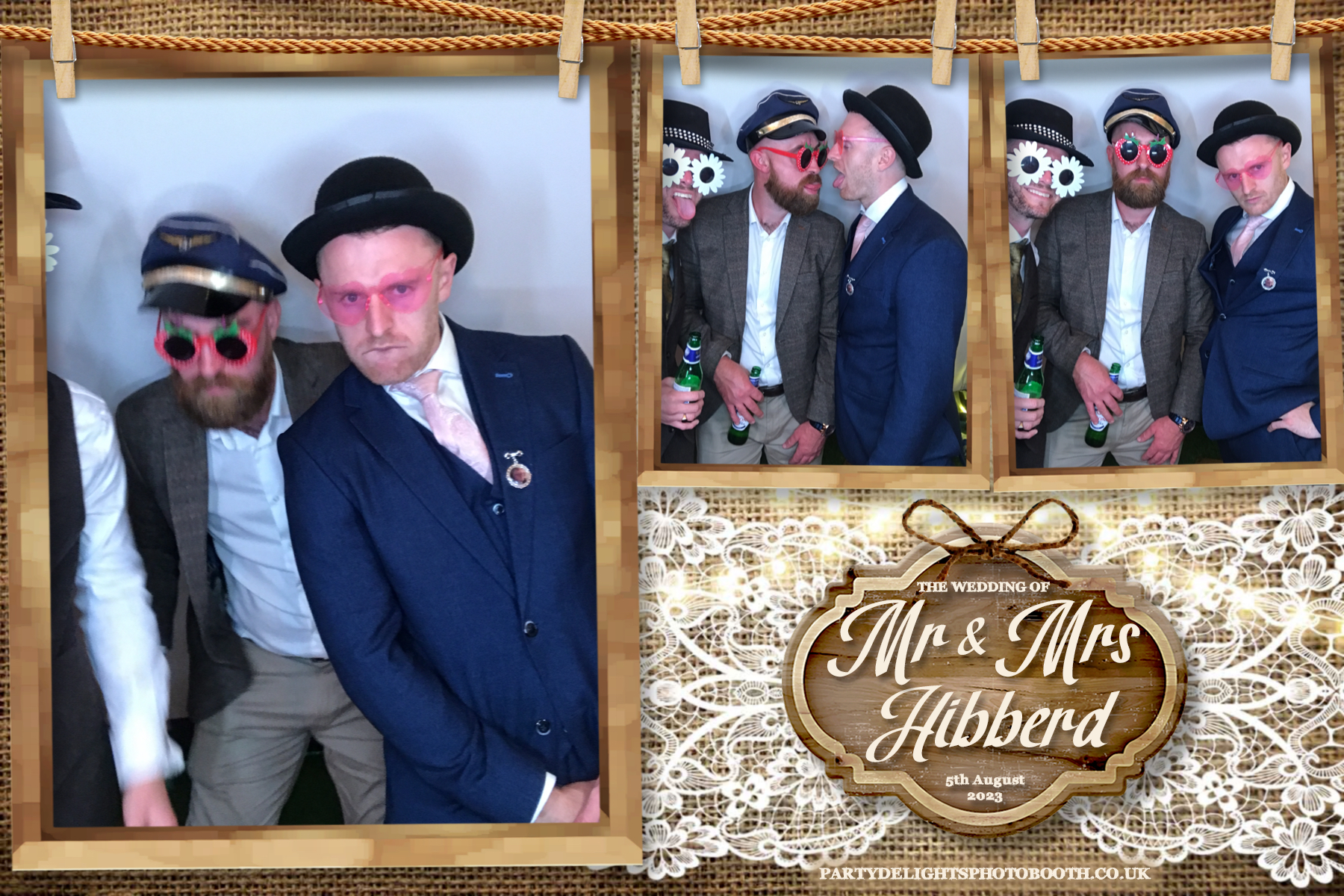 Mr and Mrs Hibberd | View more photos from the event at gallery.partydelightsphotobooth.co.uk/u/PartyDelightsPhotoBooth/Mr-and-Mrs-Hibberd