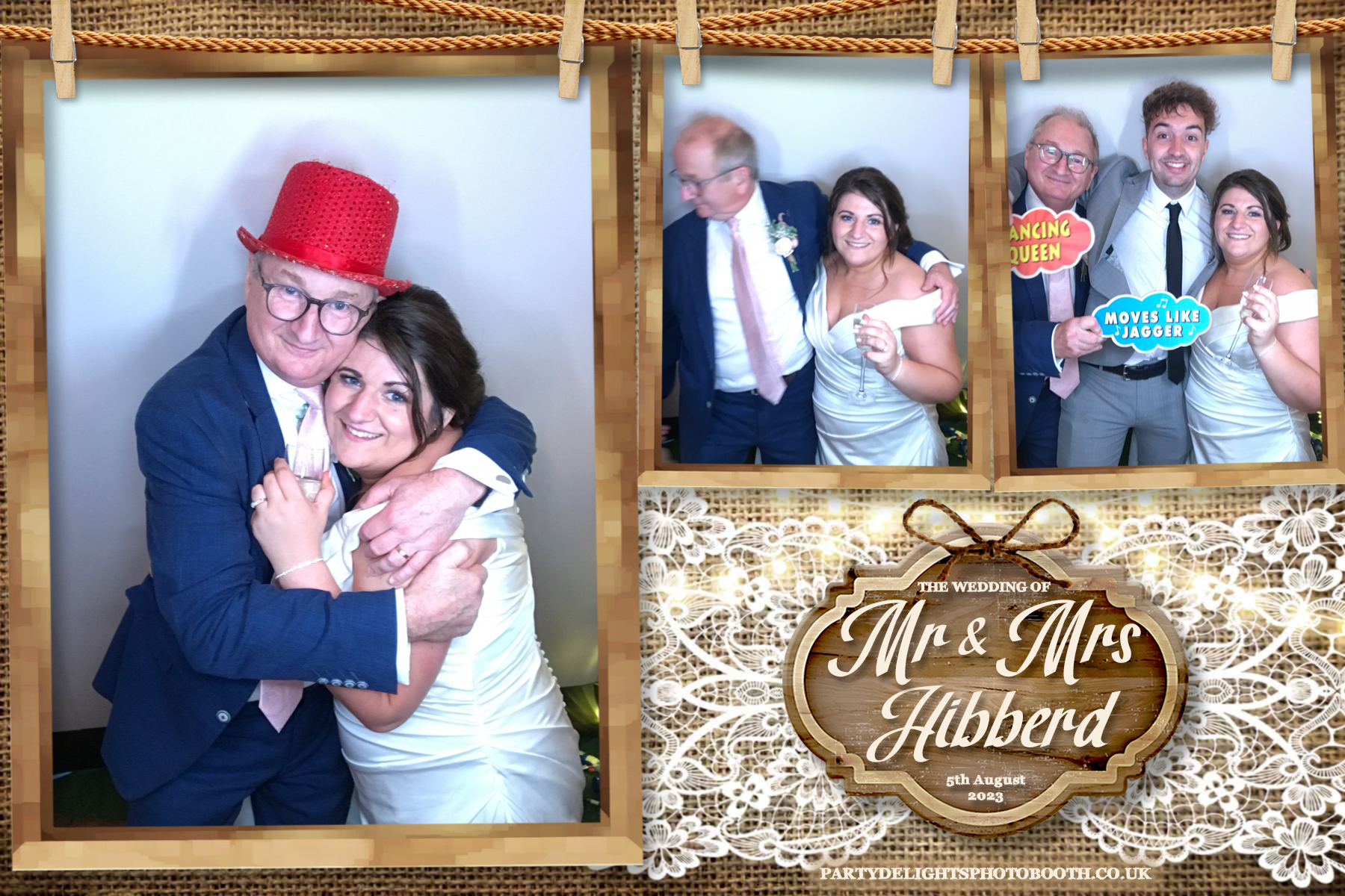 Mr and Mrs Hibberd | View more photos from the event at gallery.partydelightsphotobooth.co.uk/u/PartyDelightsPhotoBooth/Mr-and-Mrs-Hibberd