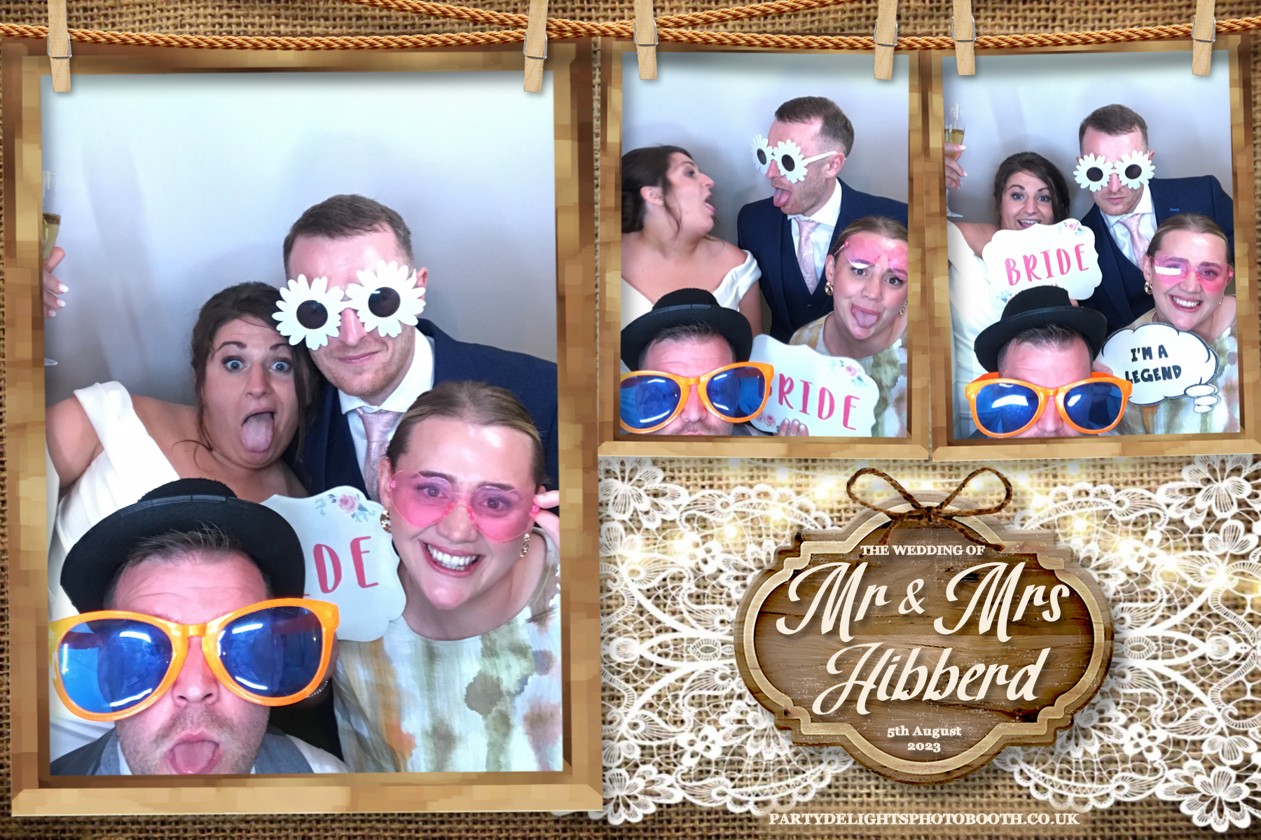 Mr and Mrs Hibberd | View more photos from the event at gallery.partydelightsphotobooth.co.uk/u/PartyDelightsPhotoBooth/Mr-and-Mrs-Hibberd