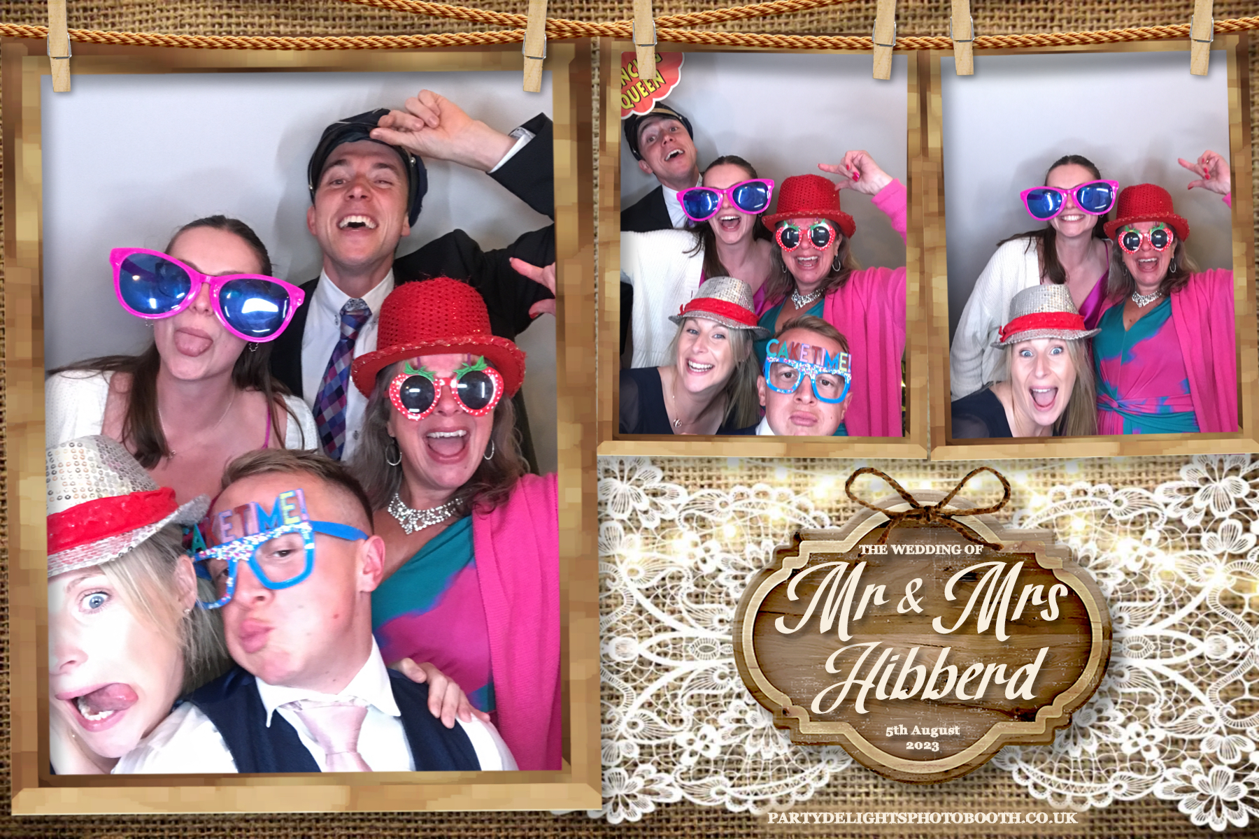 Mr and Mrs Hibberd | View more photos from the event at gallery.partydelightsphotobooth.co.uk/u/PartyDelightsPhotoBooth/Mr-and-Mrs-Hibberd