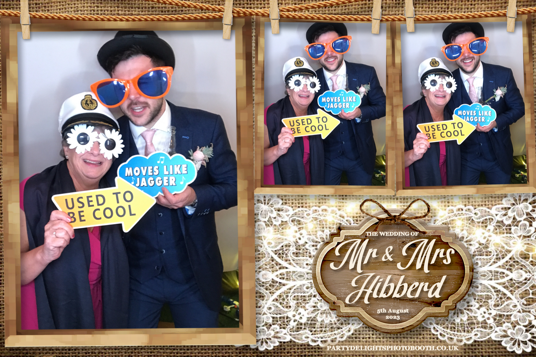 Mr and Mrs Hibberd | View more photos from the event at gallery.partydelightsphotobooth.co.uk/u/PartyDelightsPhotoBooth/Mr-and-Mrs-Hibberd