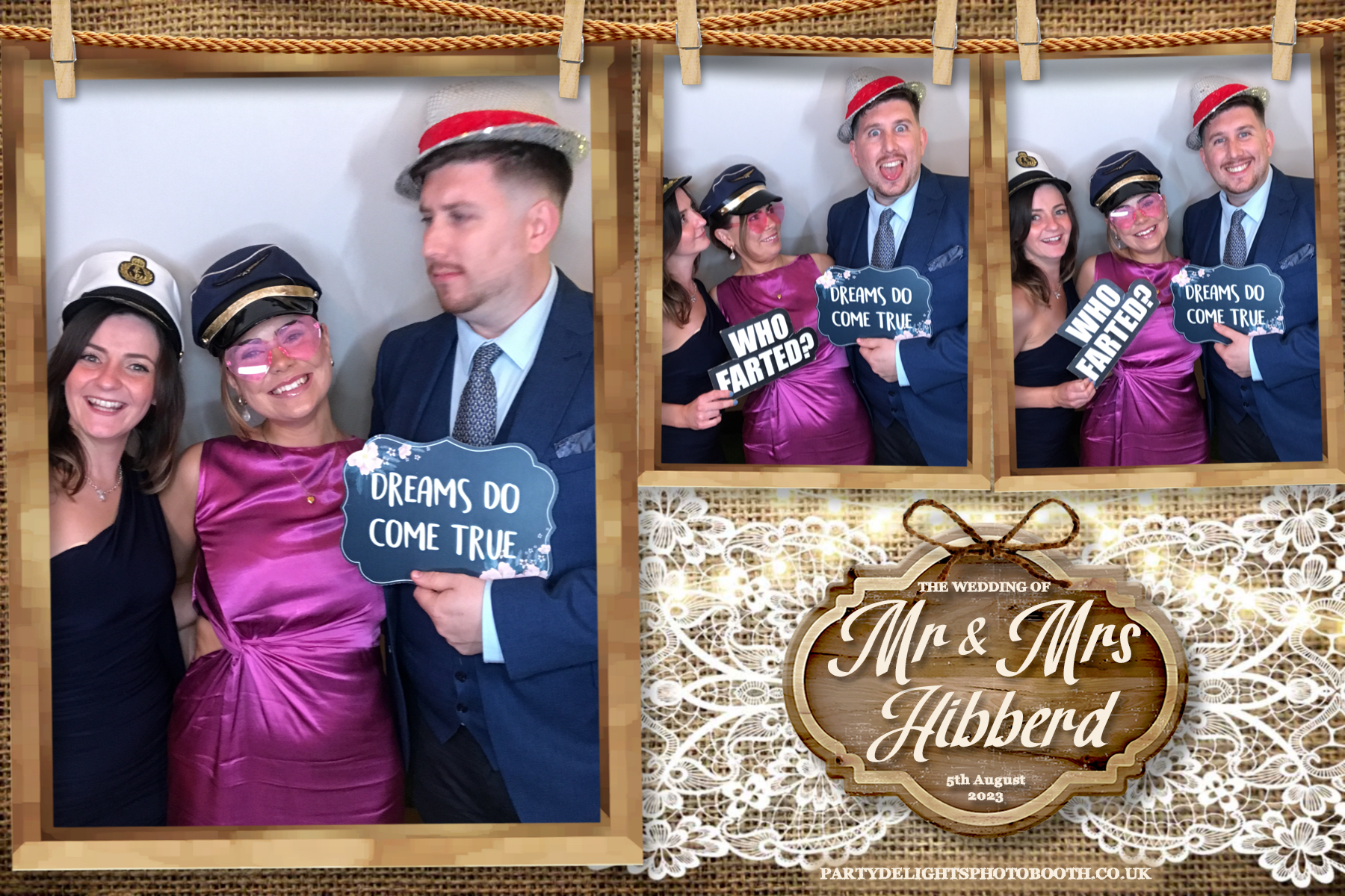 Mr and Mrs Hibberd | View more photos from the event at gallery.partydelightsphotobooth.co.uk/u/PartyDelightsPhotoBooth/Mr-and-Mrs-Hibberd