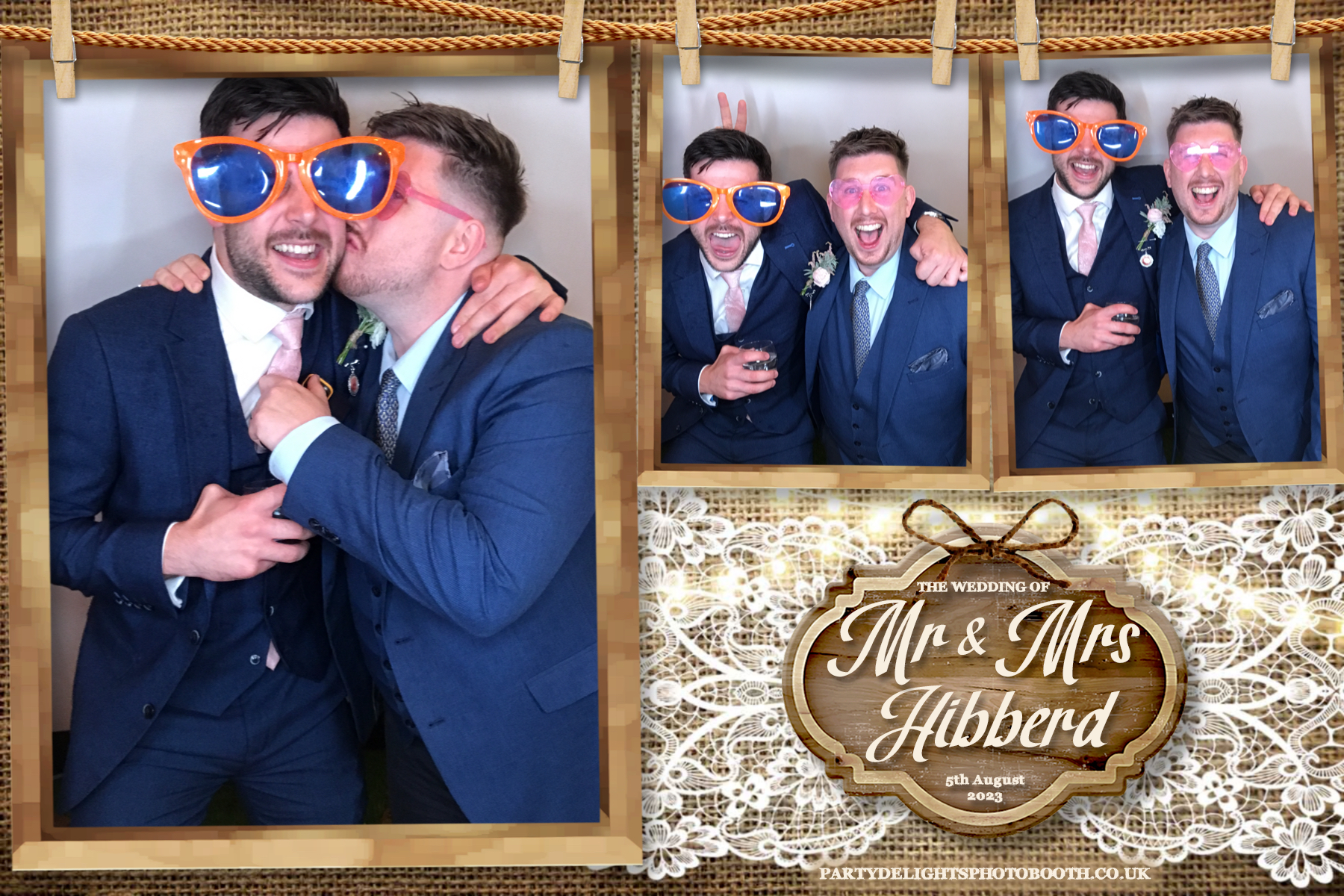 Mr and Mrs Hibberd | View more photos from the event at gallery.partydelightsphotobooth.co.uk/u/PartyDelightsPhotoBooth/Mr-and-Mrs-Hibberd