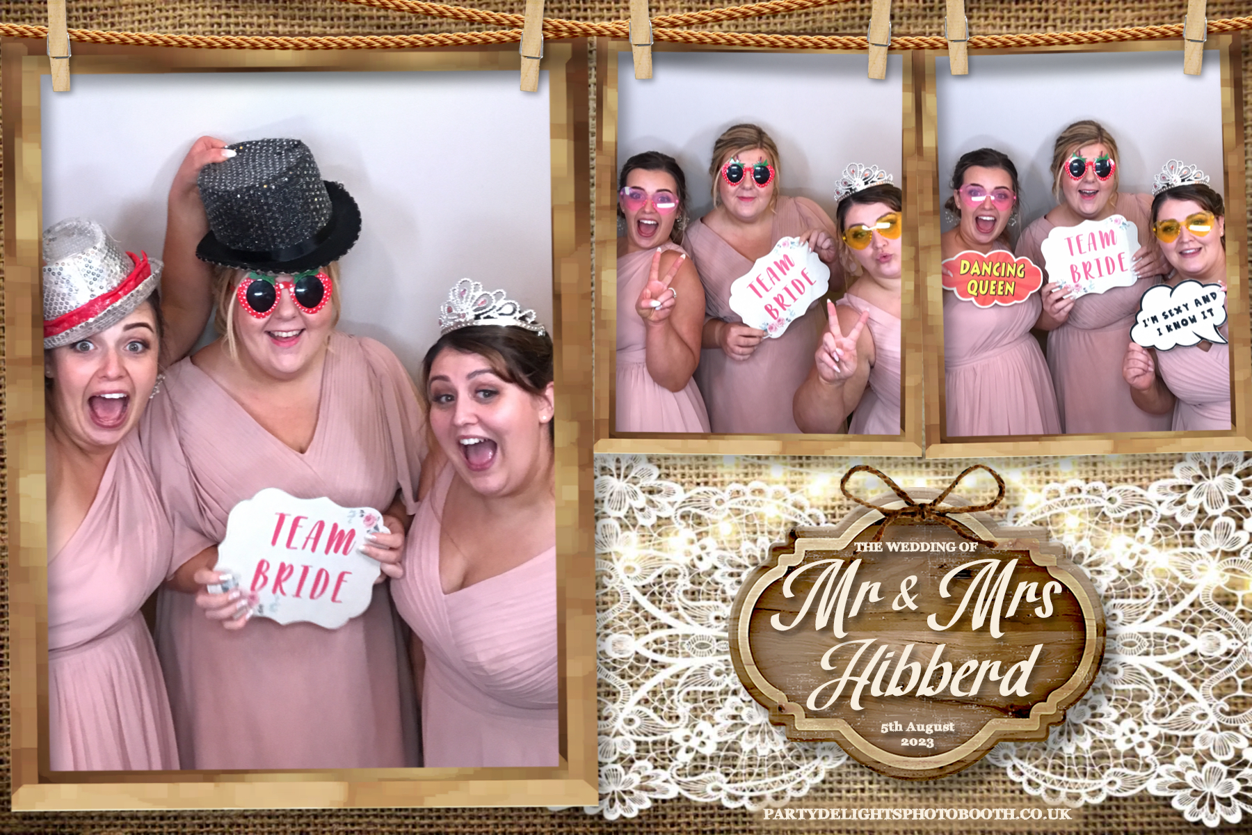 Mr and Mrs Hibberd | View more photos from the event at gallery.partydelightsphotobooth.co.uk/u/PartyDelightsPhotoBooth/Mr-and-Mrs-Hibberd