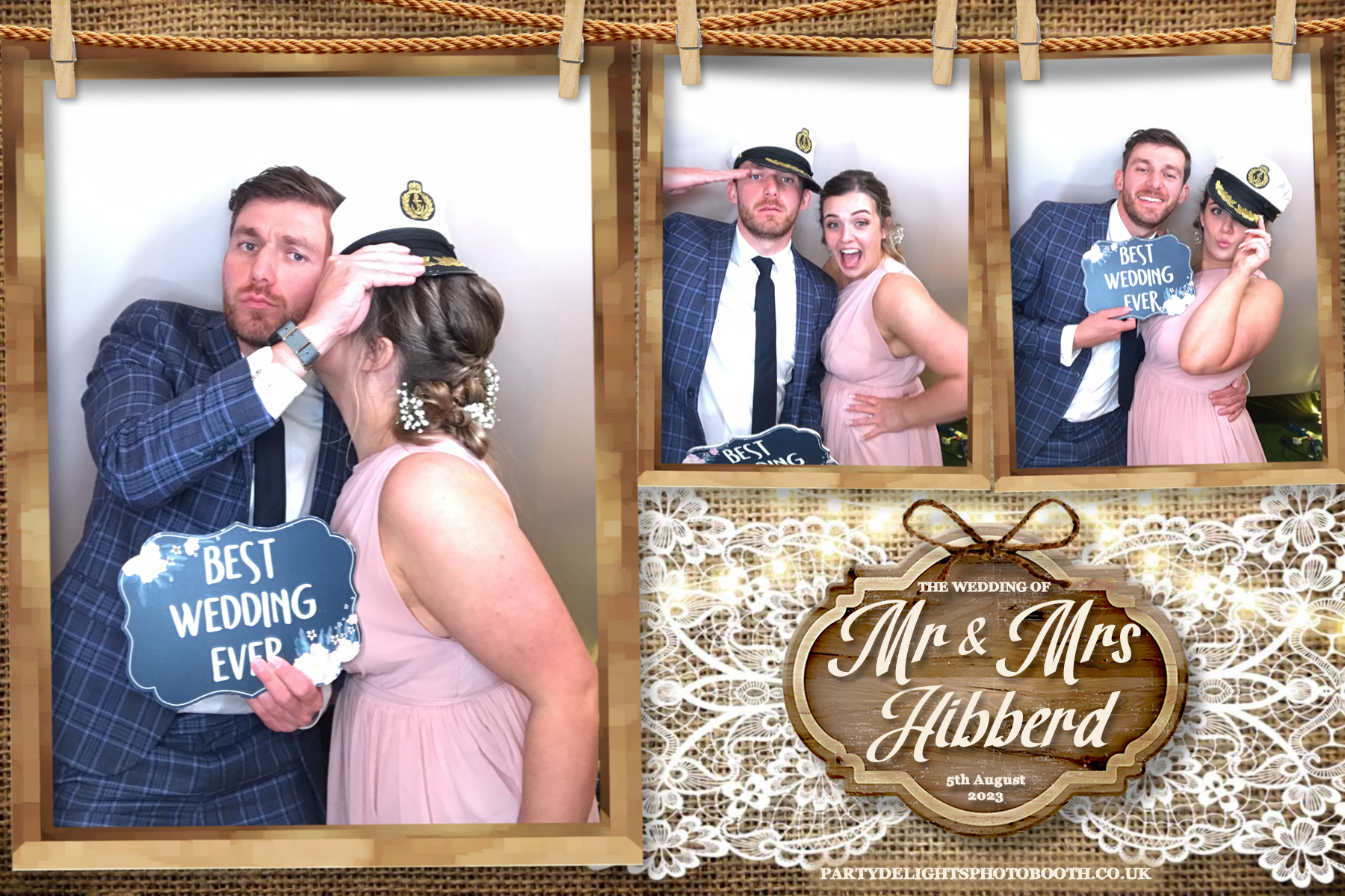 Mr and Mrs Hibberd | View more photos from the event at gallery.partydelightsphotobooth.co.uk/u/PartyDelightsPhotoBooth/Mr-and-Mrs-Hibberd